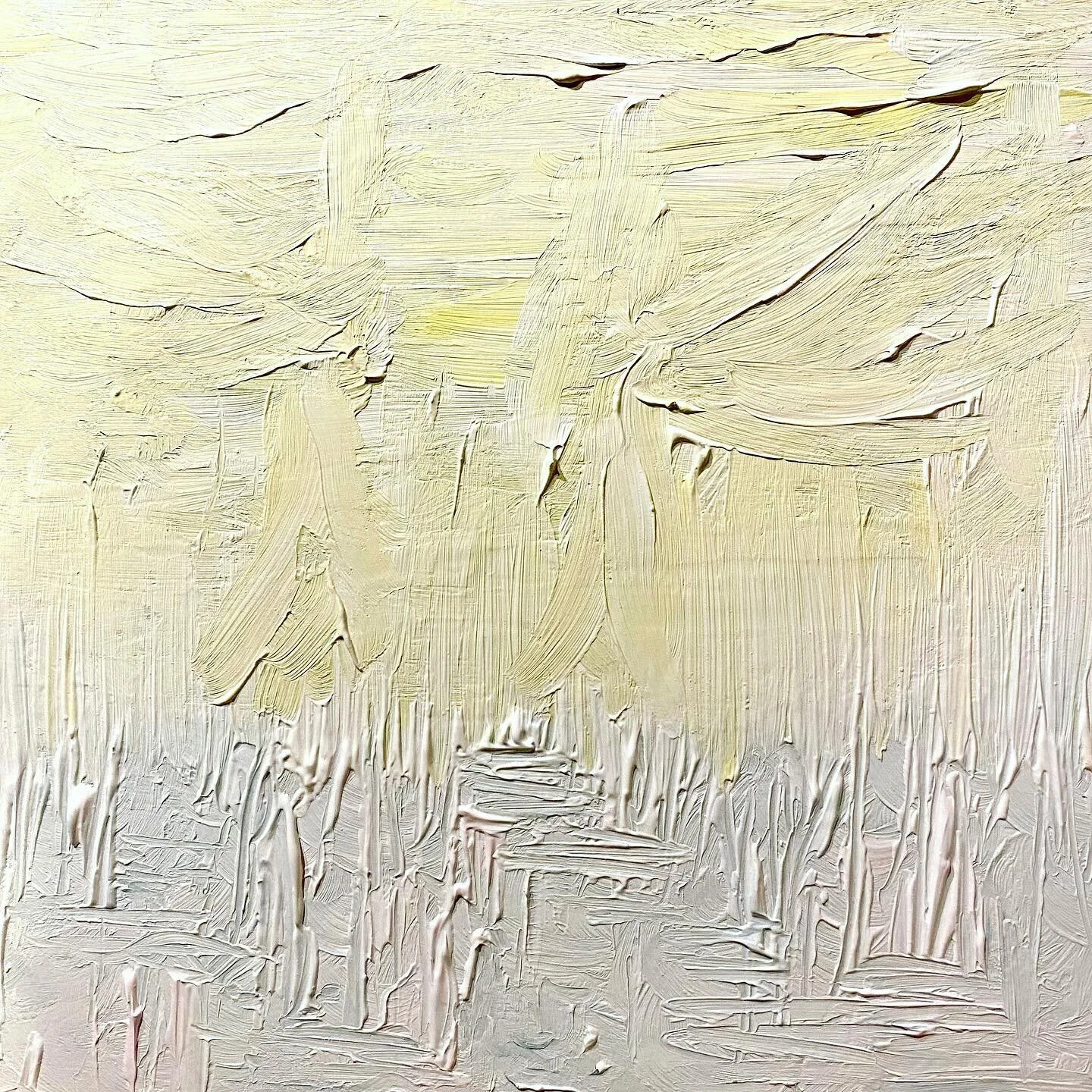 Art today&hellip; In the Beginning
#crownchakra 
#acrylicpainting #abstractart