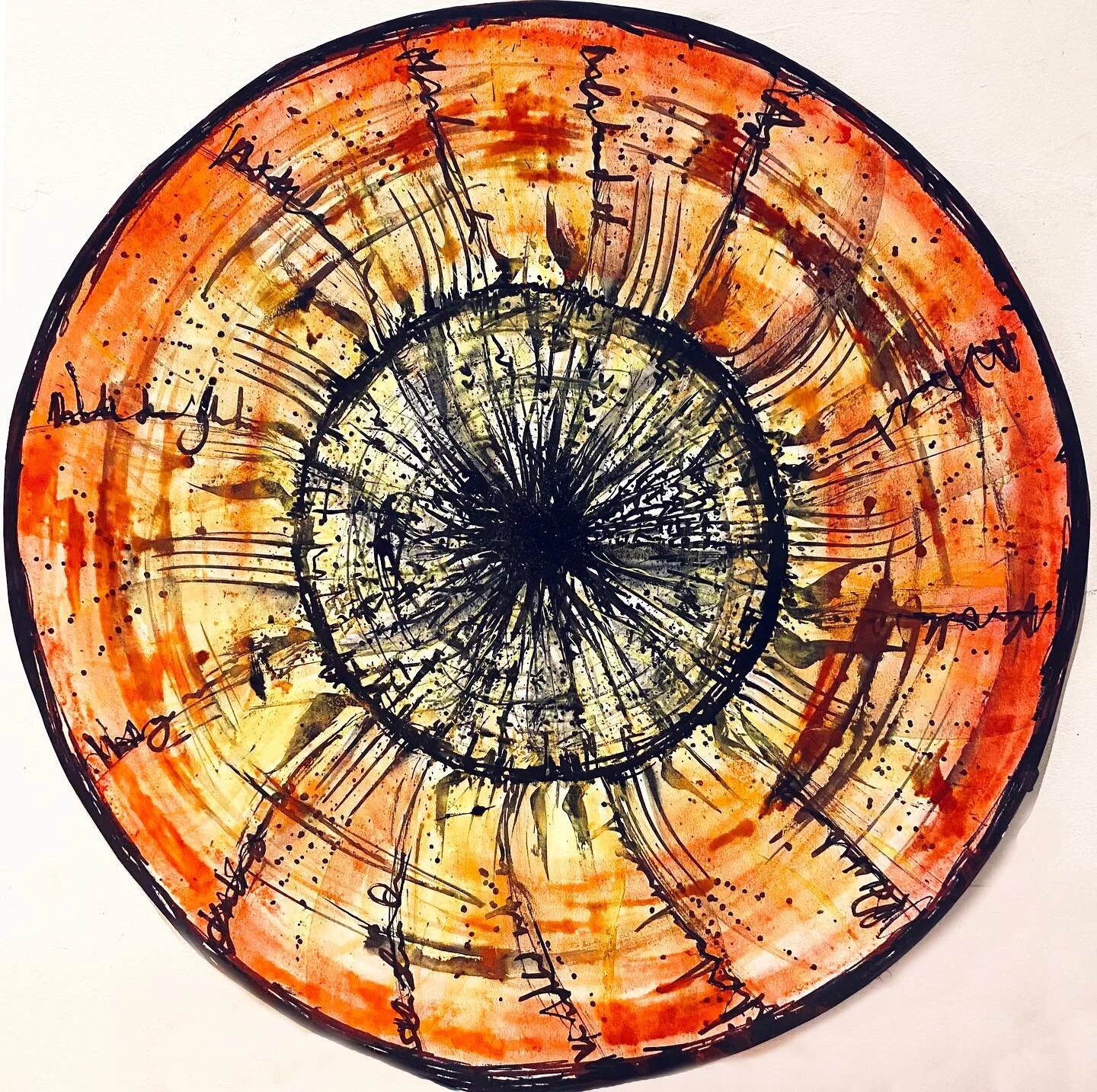 Mandala&hellip; 
#ink #chalk #art #abstractart
