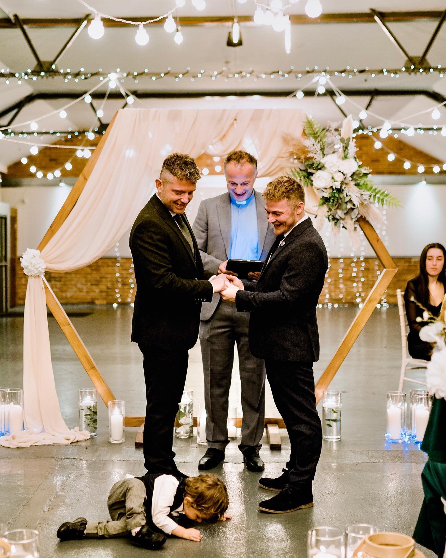 Little Barney didn&rsquo;t want to leave his parents side as they read their vows to each other at the wonderful @newcravenhall 

#dandrewphotography #yorkshirephotographer #newcravenhallwedding #leedswedding #hulldocumentphotographer #2024wedding #b