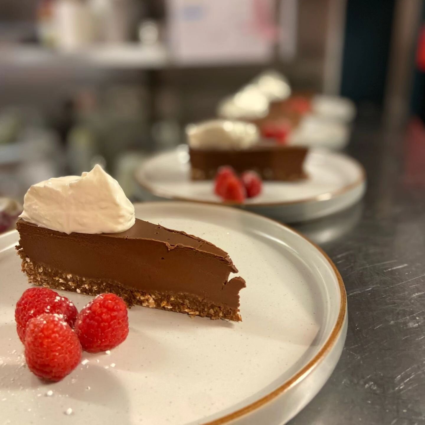 Thank you all who joined us last night for our Valentines Supper Club ❤️&zwj;🔥Our next Supper Club will be the 15th of March using the vegetables and fruit from the season to create a bespoke menu to multi cultural Britain 

Chocolate Nemesis Tart w