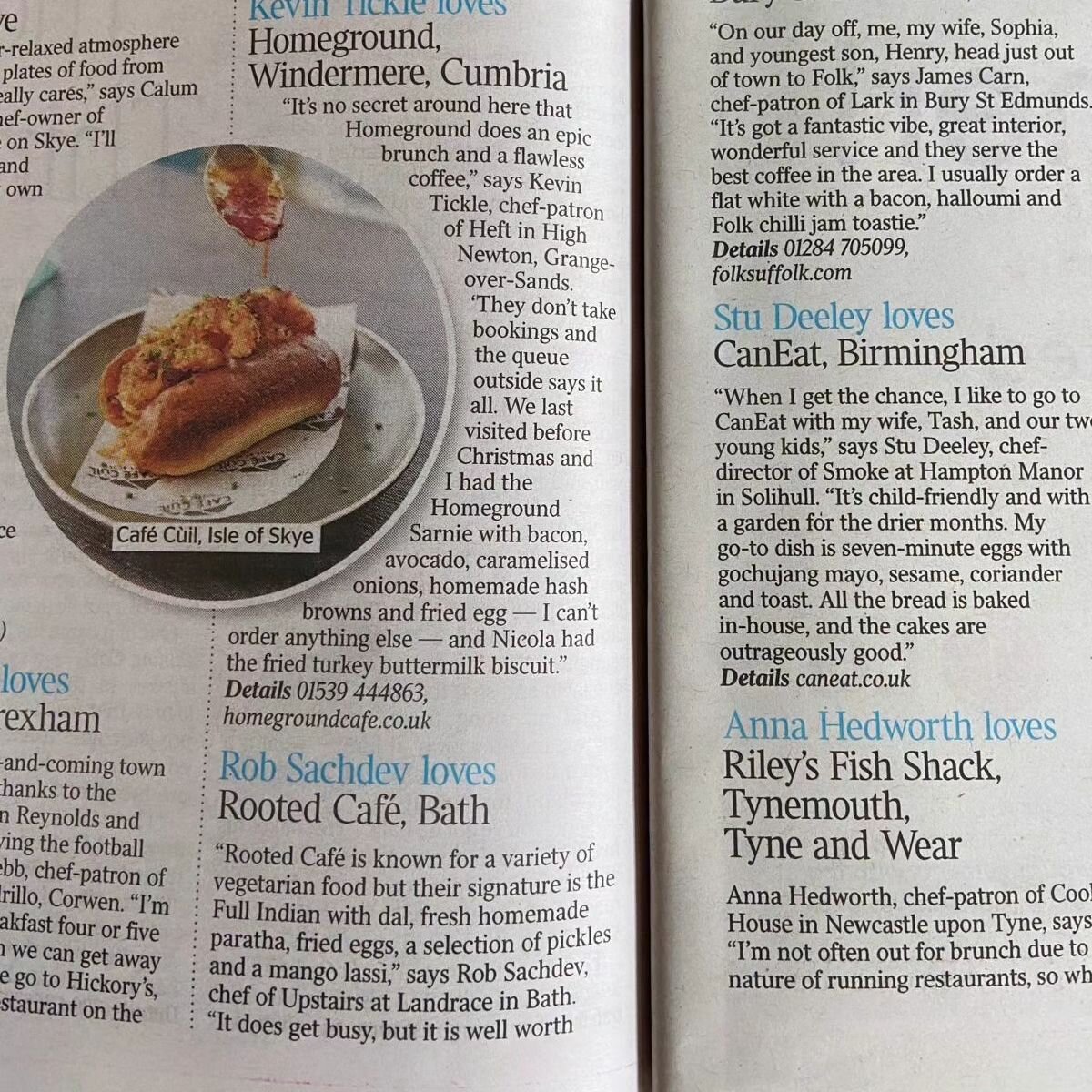 We are so incredibly happy and super proud to be featured in @thetimes in their 27 best places for brunch - where the top chefs book. Thank you @rob_sachdev at @landraceupstairs for the mention 🙌

#batheats #thetimesfood #thetimesweekend #bathindepe