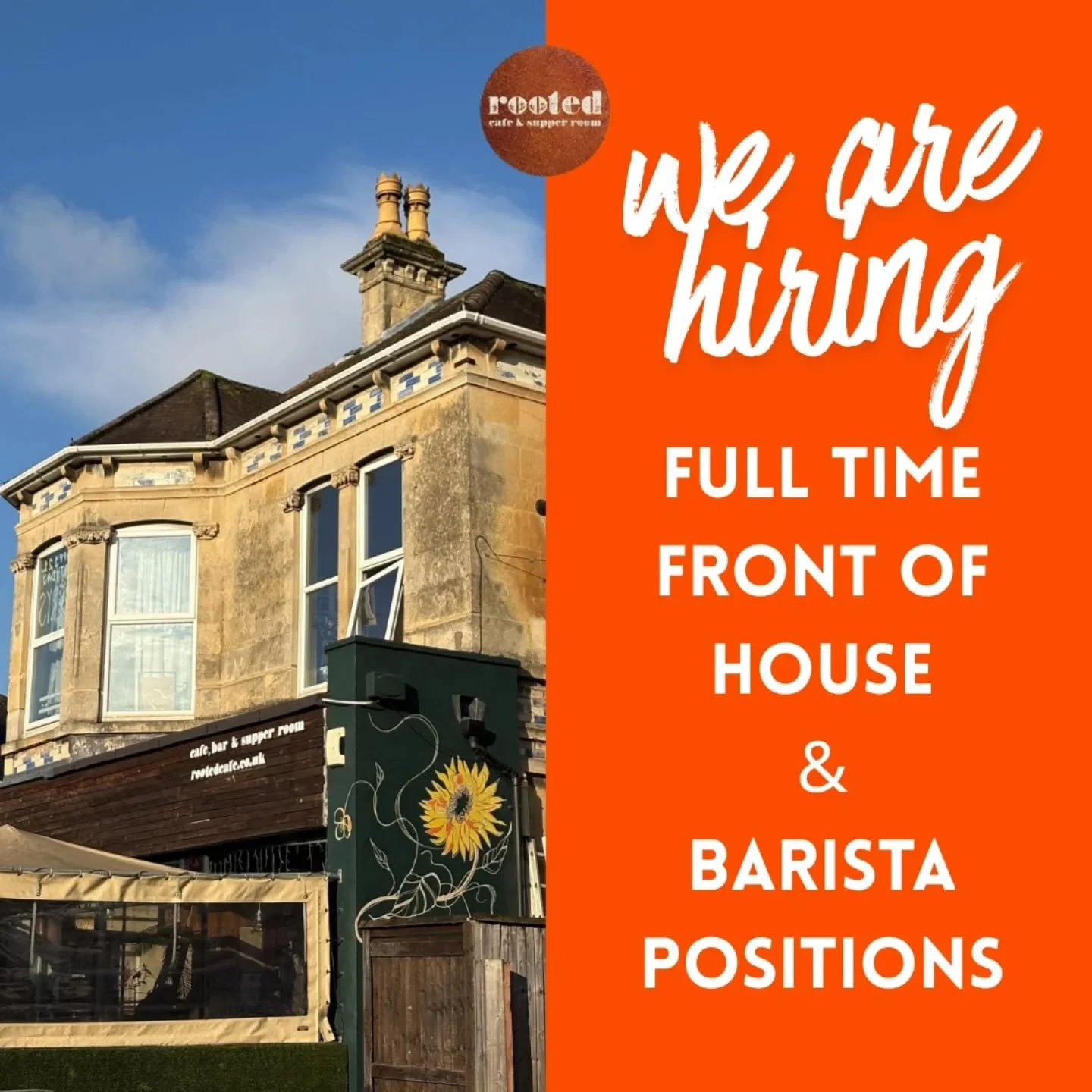 We are looking for a passionate and enthusiastic Front of House member &amp; also a Barista to join our small &amp; friendly team

If you enjoy working with people, have a passion for all things hospitality, and thrive in a busy work environment, we 