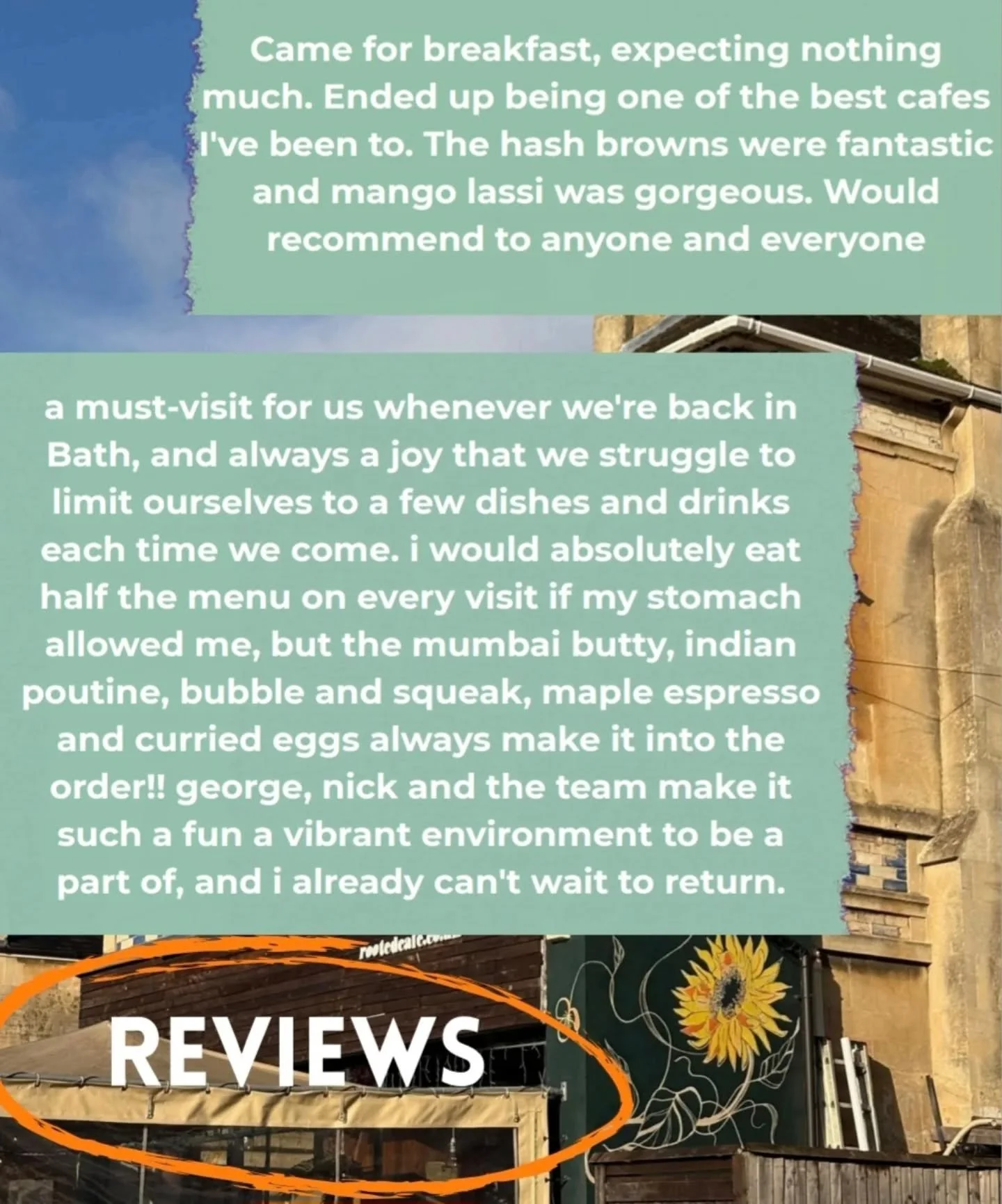 Reviews 💫 Behind every independent business is a community that makes it possible. That&rsquo;s YOU 🧡 and your reviews really help push us along for others to come see what we are about, so thank you!
