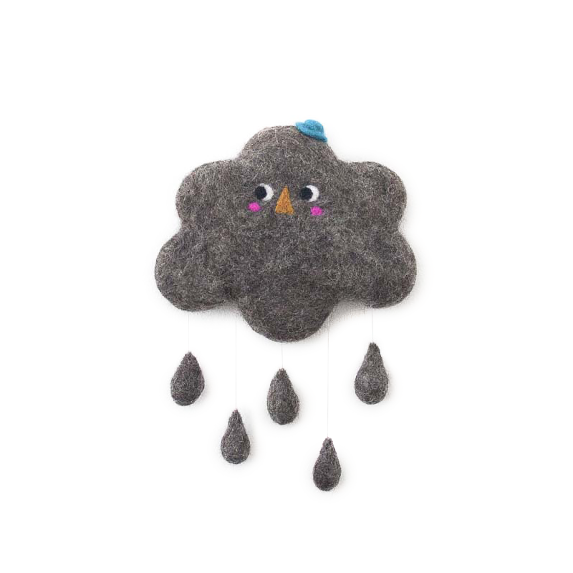 Needle & Wet Felted Cloud Wall Decor