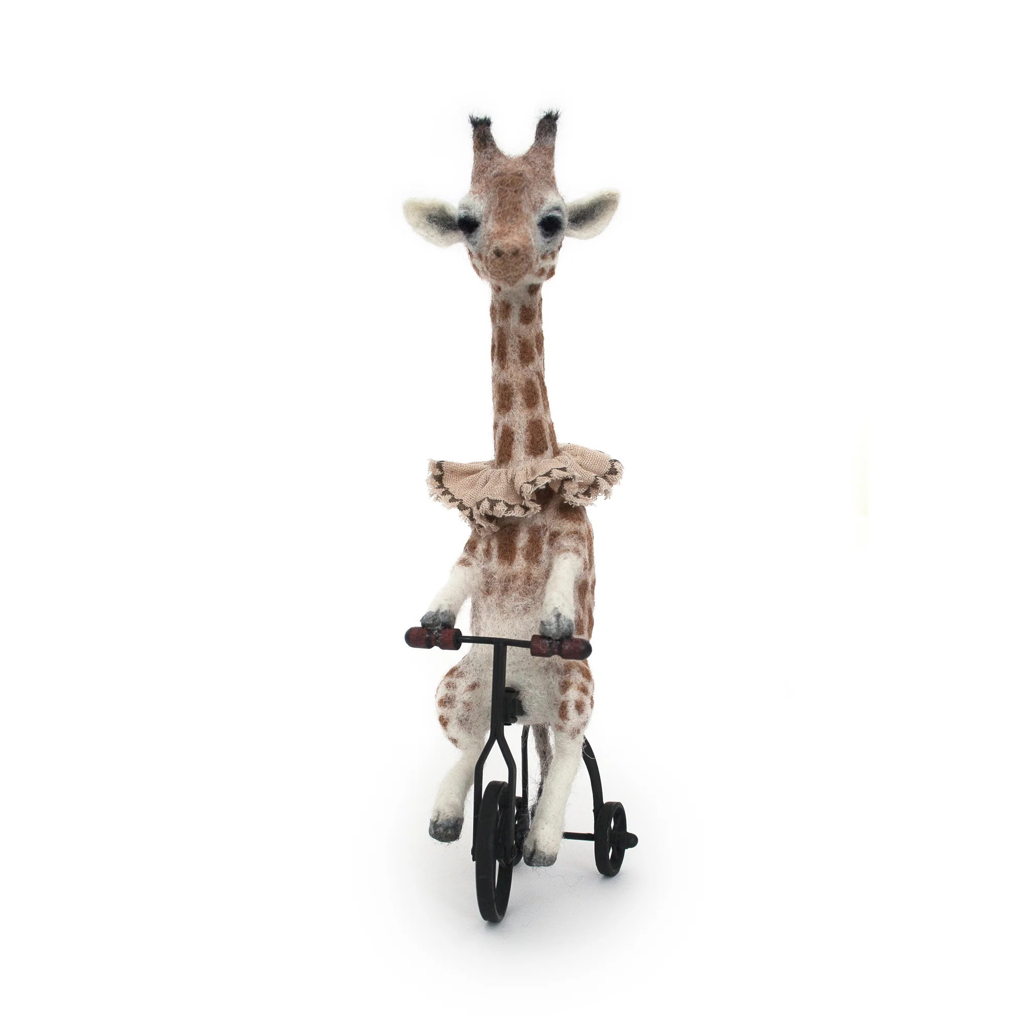 Needle Felted Giraffe On Wheels