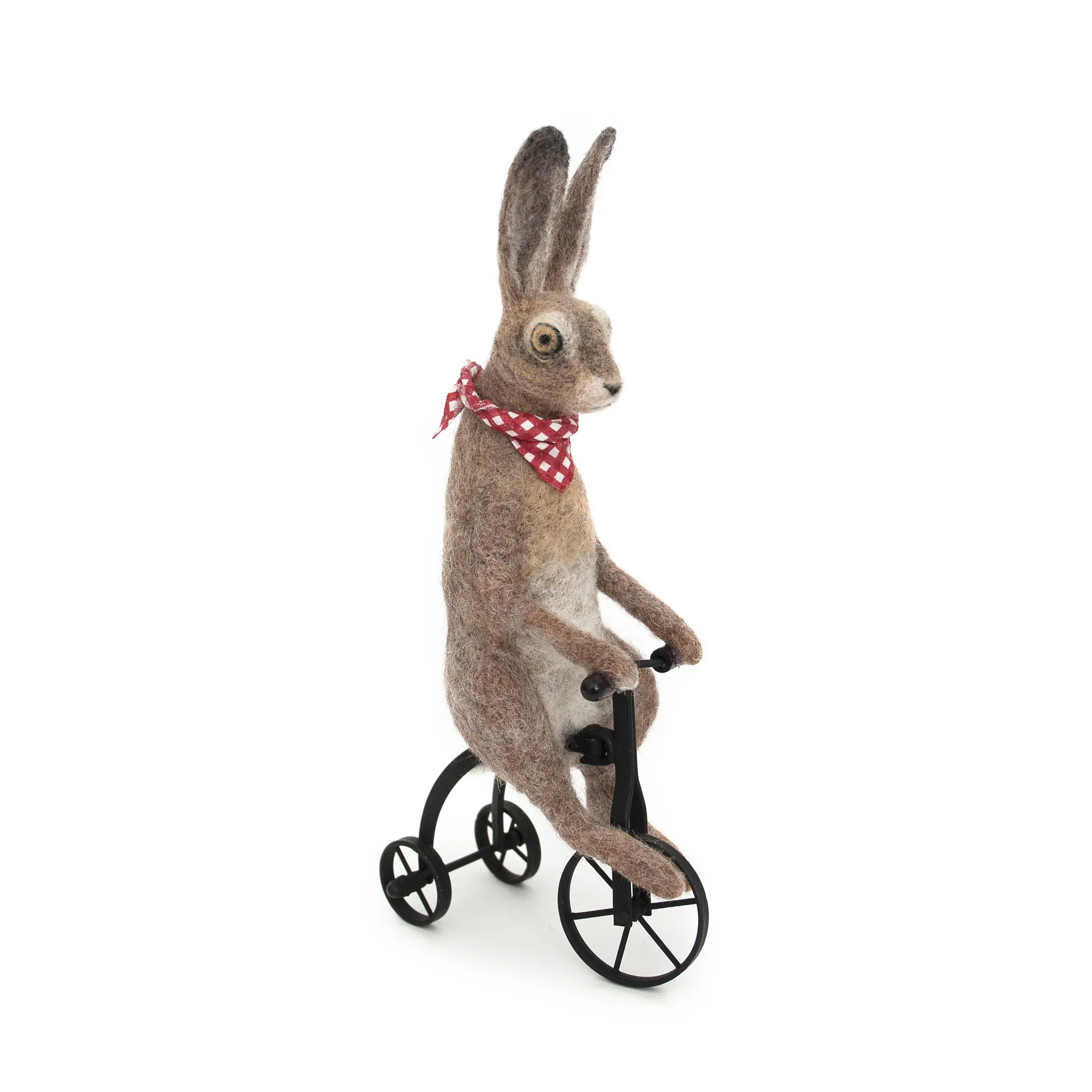 Needle Felted Hare On Wheels
