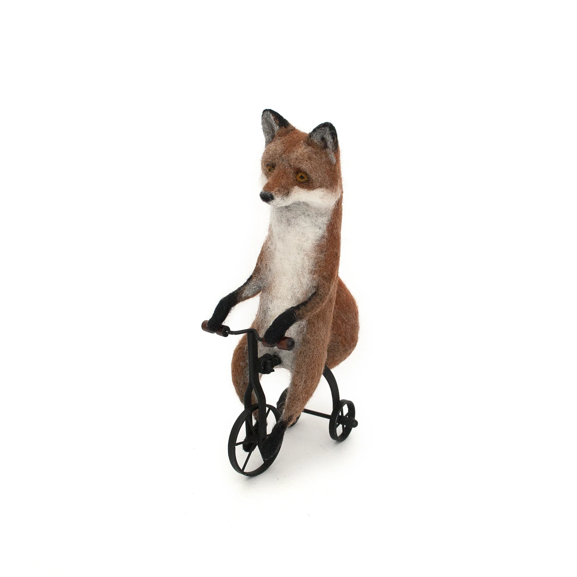 Needle Felted Fox On Wheels