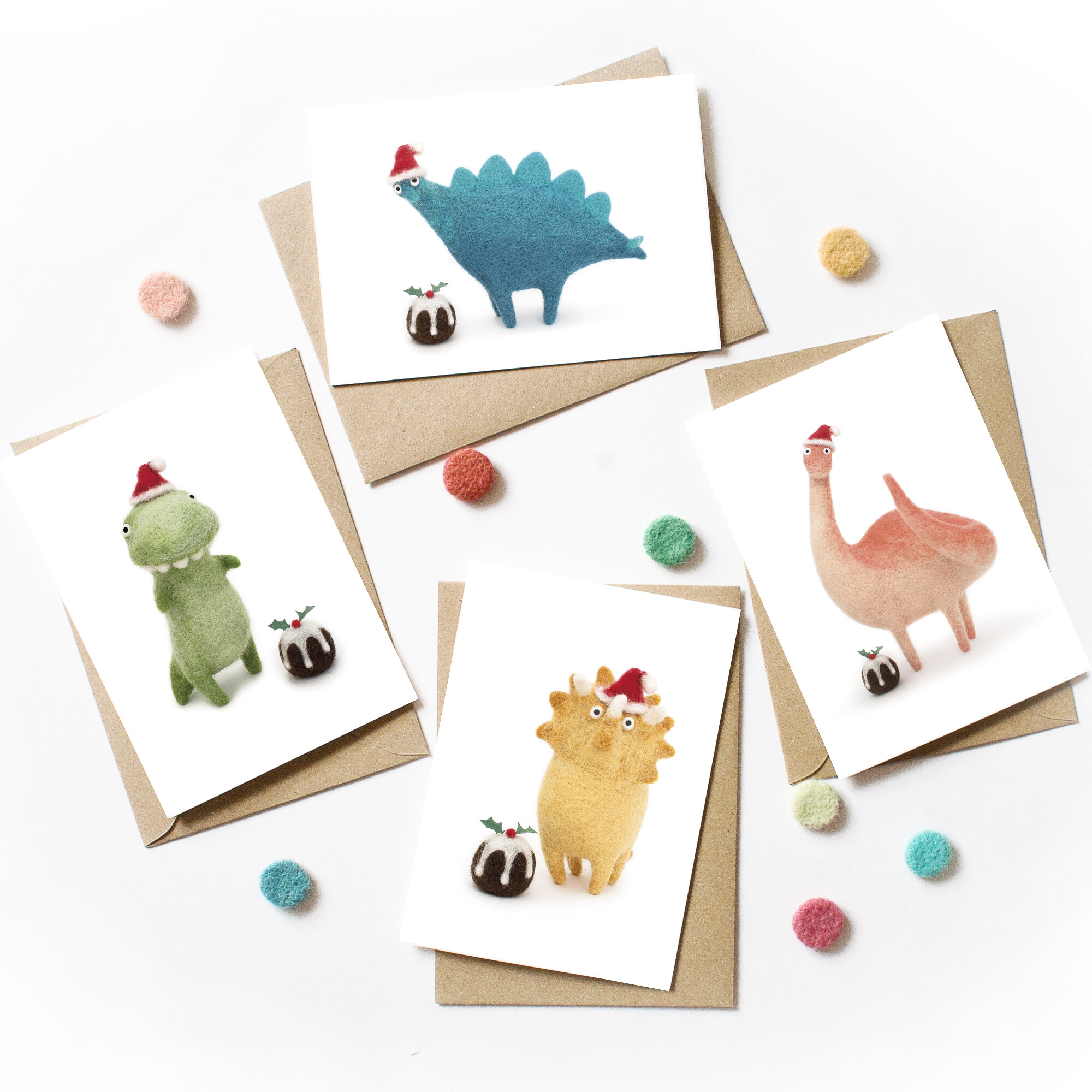 Dinosaur Christmas Cards Pack