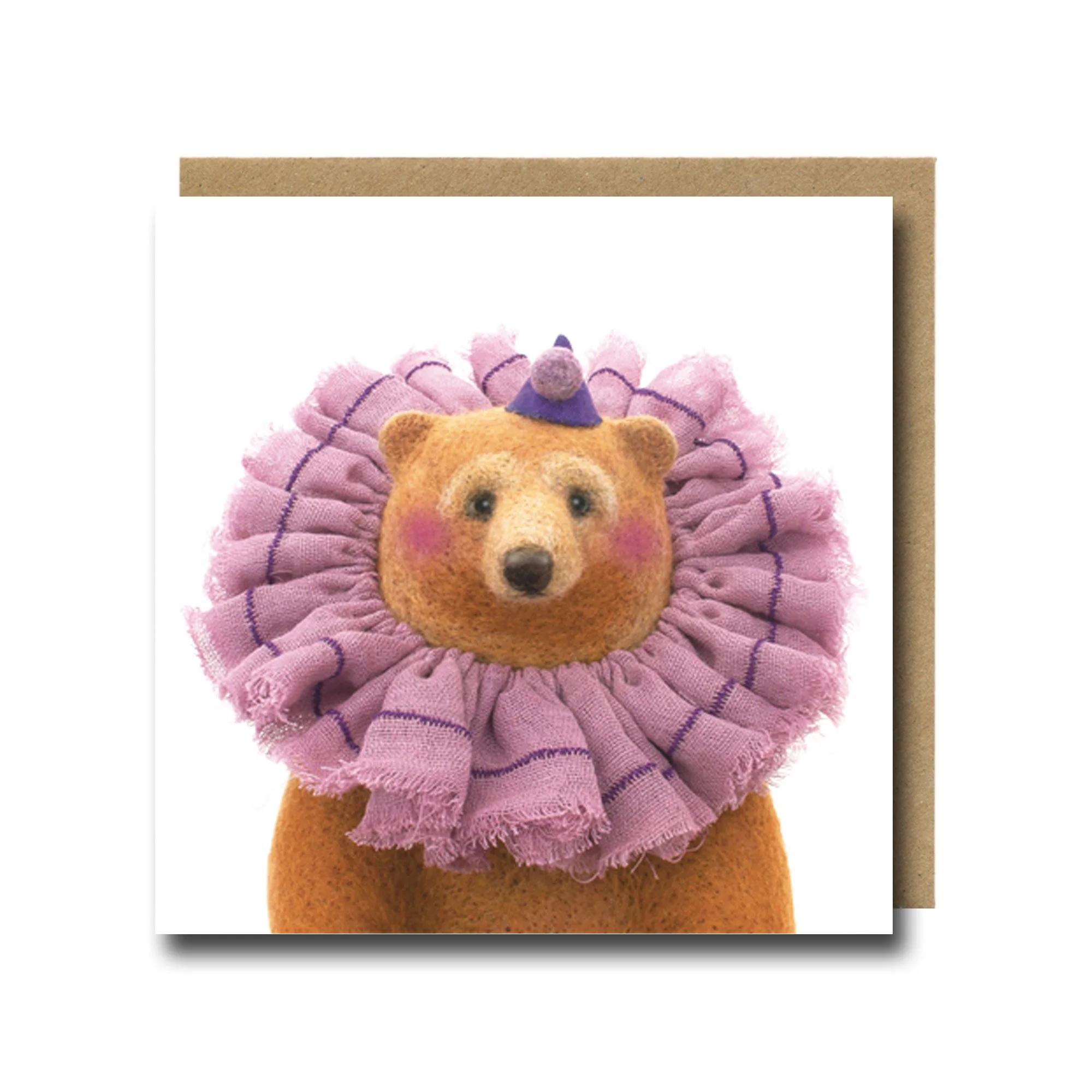 Circus Bear Illustrated Art Card