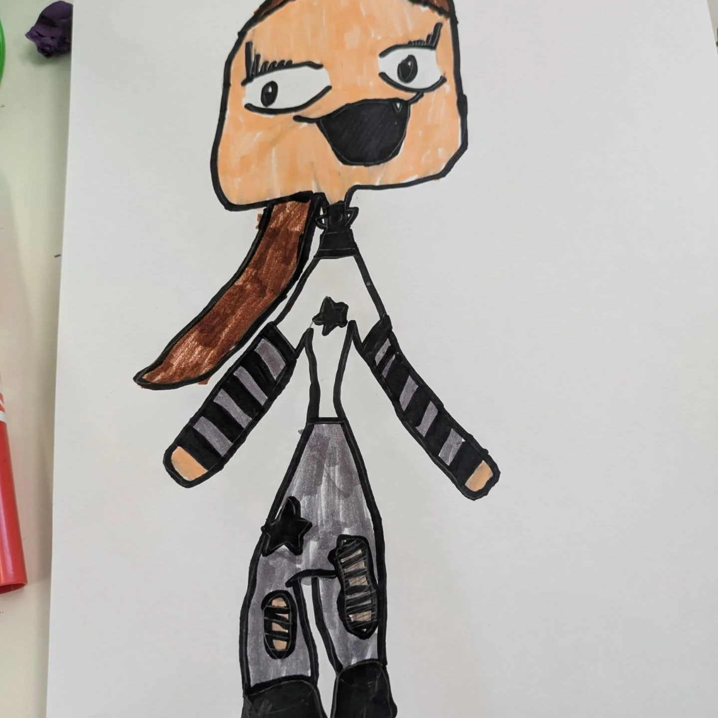 Saturday Comics workshop was busy and fun today we did self portraits and talked about our hopes for the world. Then we did some printing with playdoh. 
I'm Here for the Nerds we had a focus on Ticket to ride and learned how to play alongside our usu