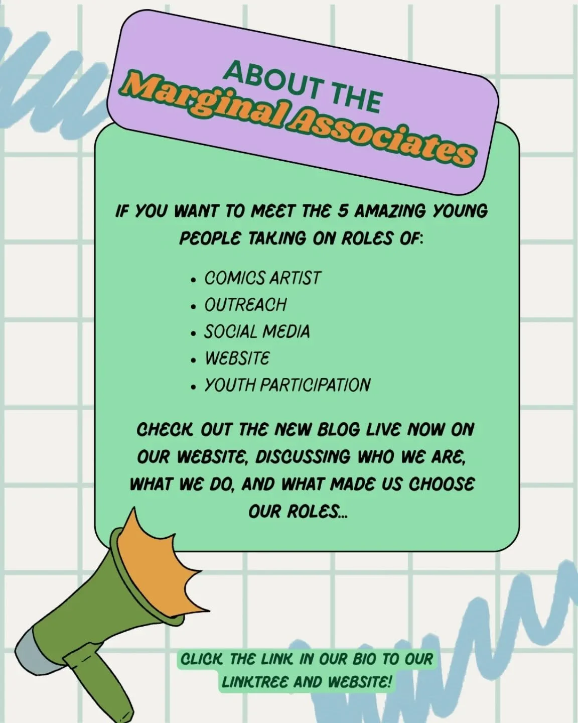 Our wonderful Marginal Associates have been busy at work and have decided to share a little bit about themselves and their roles here at Comics Youth -
Read the blog post in our bio and our website (link in bio)

#comicsyouth #comics #art #birkenhead