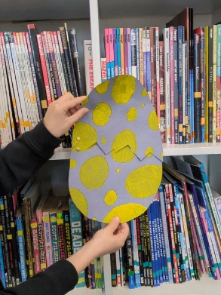 Another creative and colourful Saturday at Comics Youth this week! 🎨✨

We made our own hatching creatures in our Saturday Comics Workshop, followed by scoobies and friendship bracelets at Here for the Nerds!