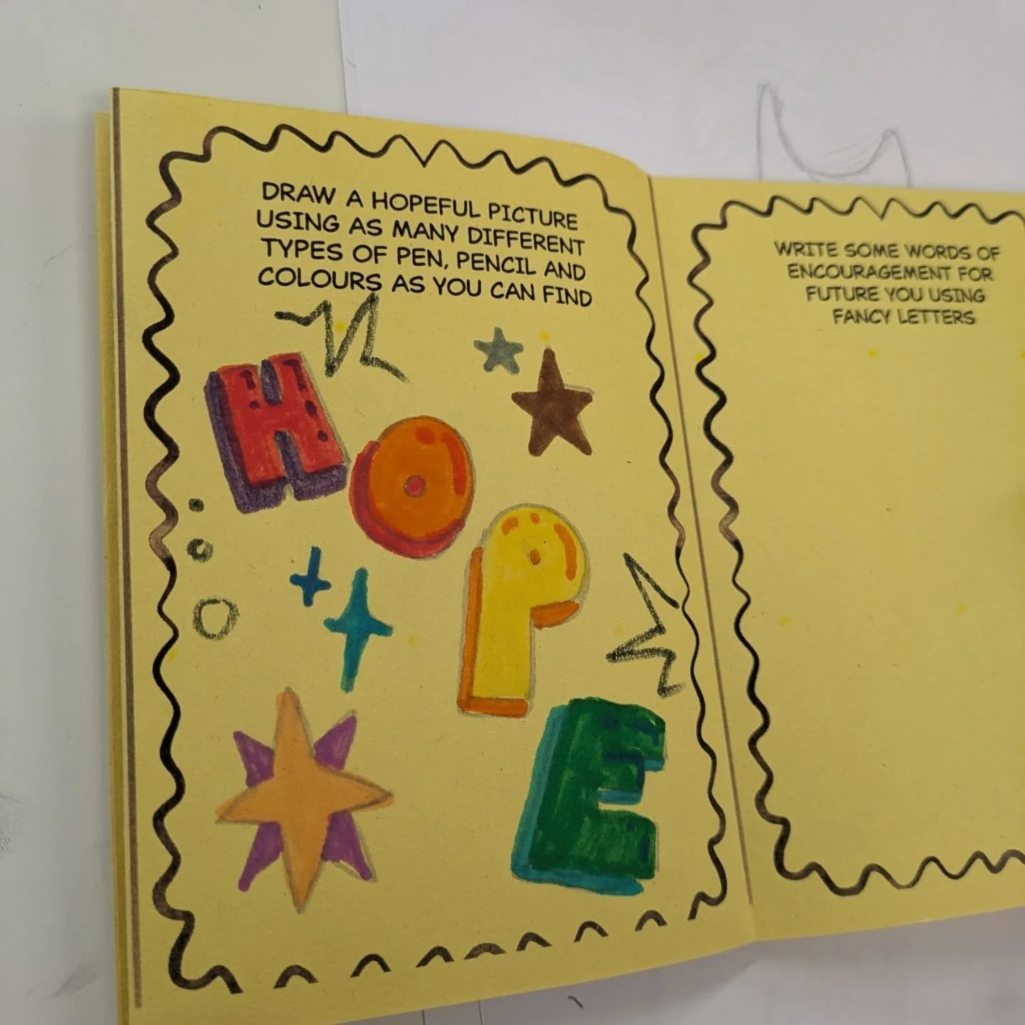 We joined the 1million acts of hope campaign today and created art and zines about Hope at SCW today. At HFTN we made badges, played Scrabble and lots more creative drawing and story writing! Thanks for another fun weekend everyone!!