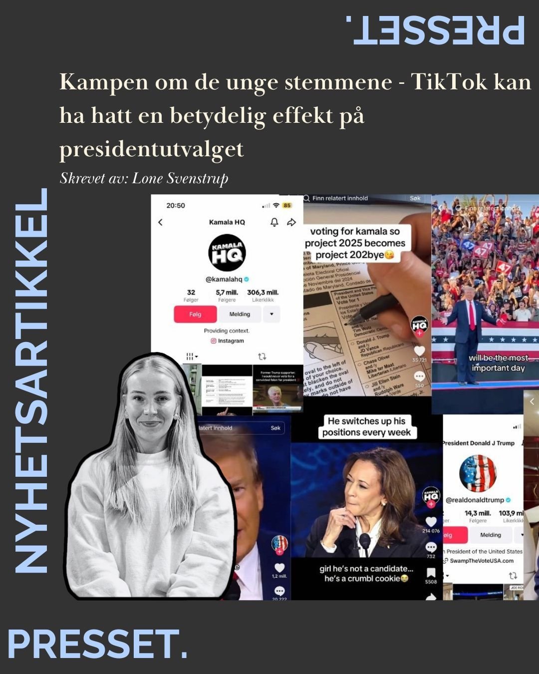TikTok som den nye valgkamp-arenaen? 📱🇺🇸 Les mer via link i bio!