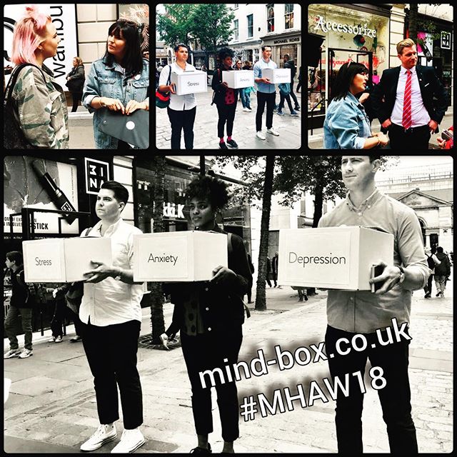 Ahead of #mentalhealthawareness week the @mindboxchange team and I hit the streets to hear YOUR stories of stress, anxiety &amp; depression. Get involved...#mystory...we want to hear it all. 💋. .
.
.
.
.
#feelbetternow
#stress
#anxiety
#depression
#