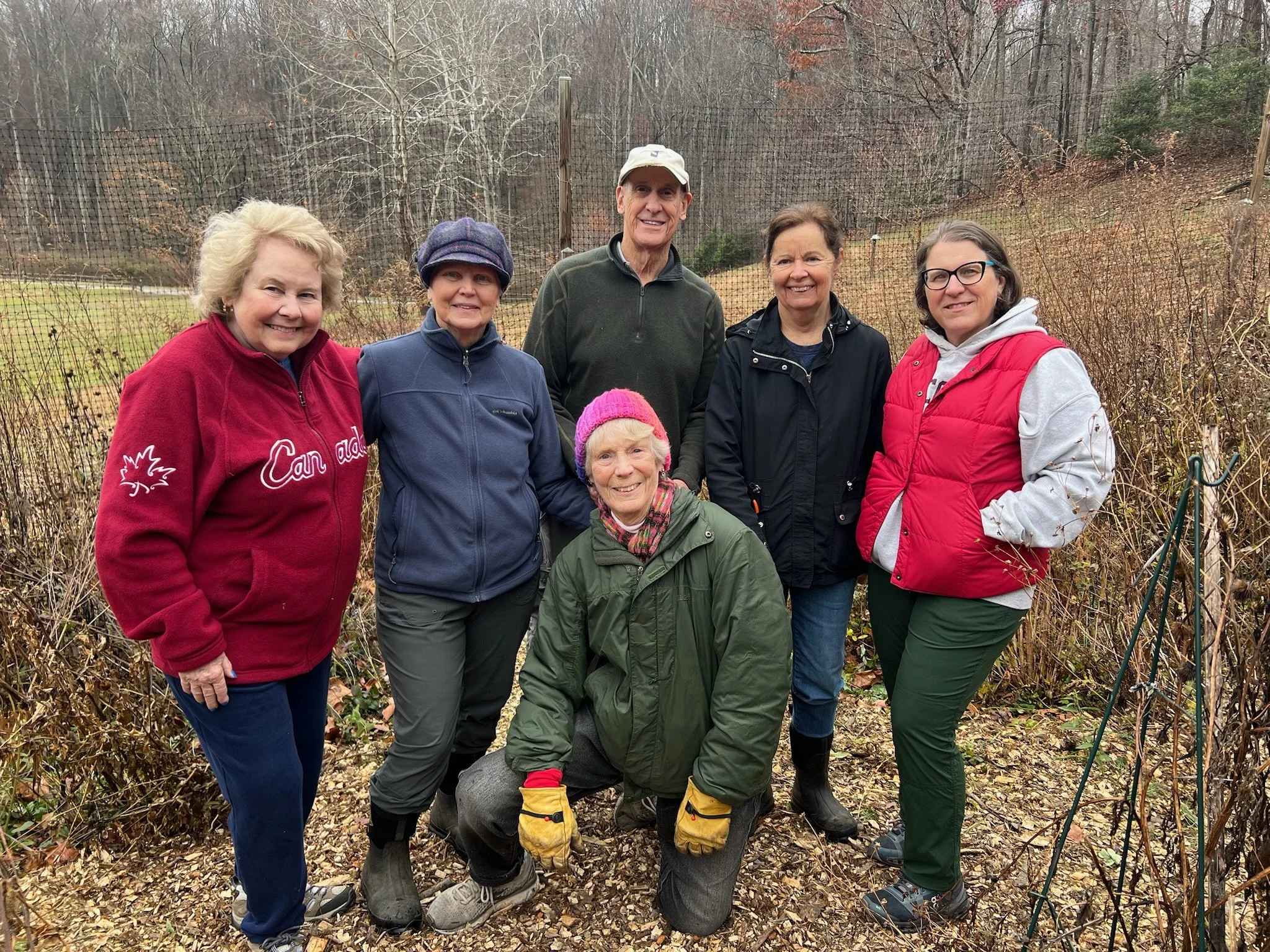 Left to Right: Susan Brown, Mary Jane &amp; Ashby Shanks, Linda Ambrose, Susan Foulk, Rudi Horner (kneeling)