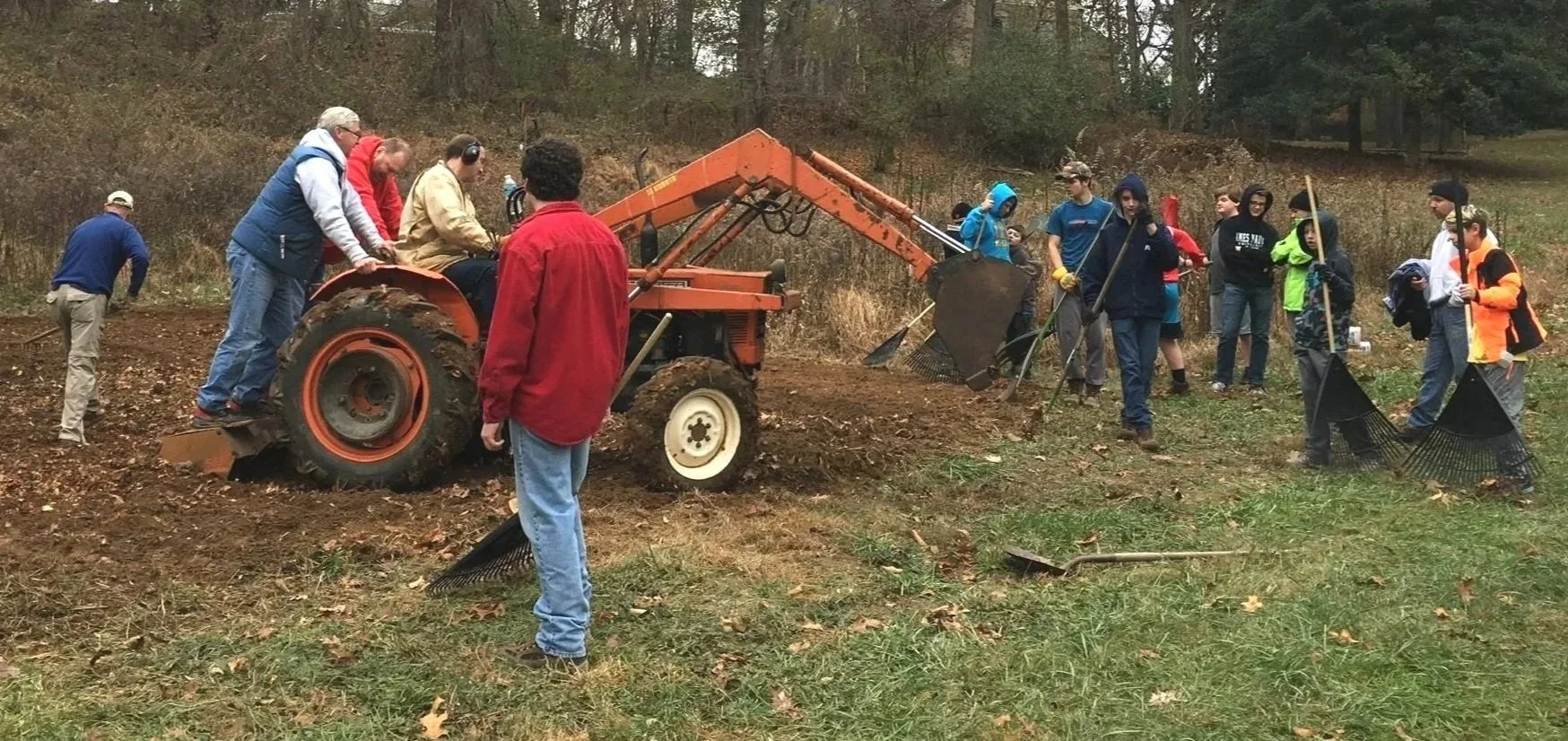 scouts working on planting