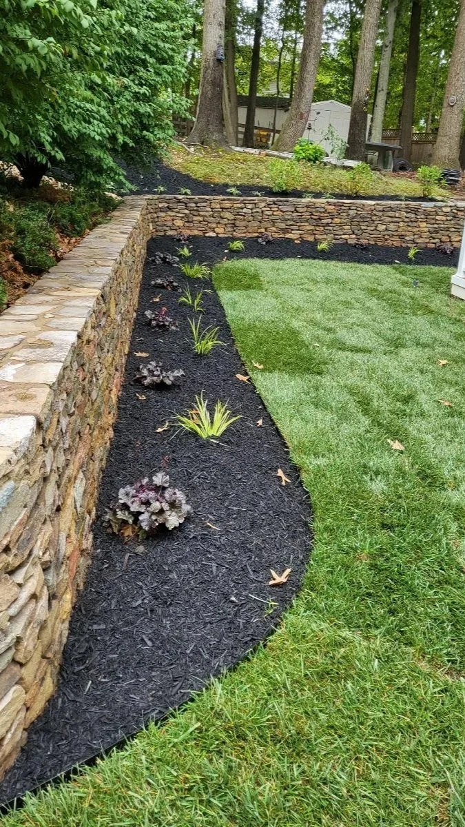 Stone Wall in a Garden