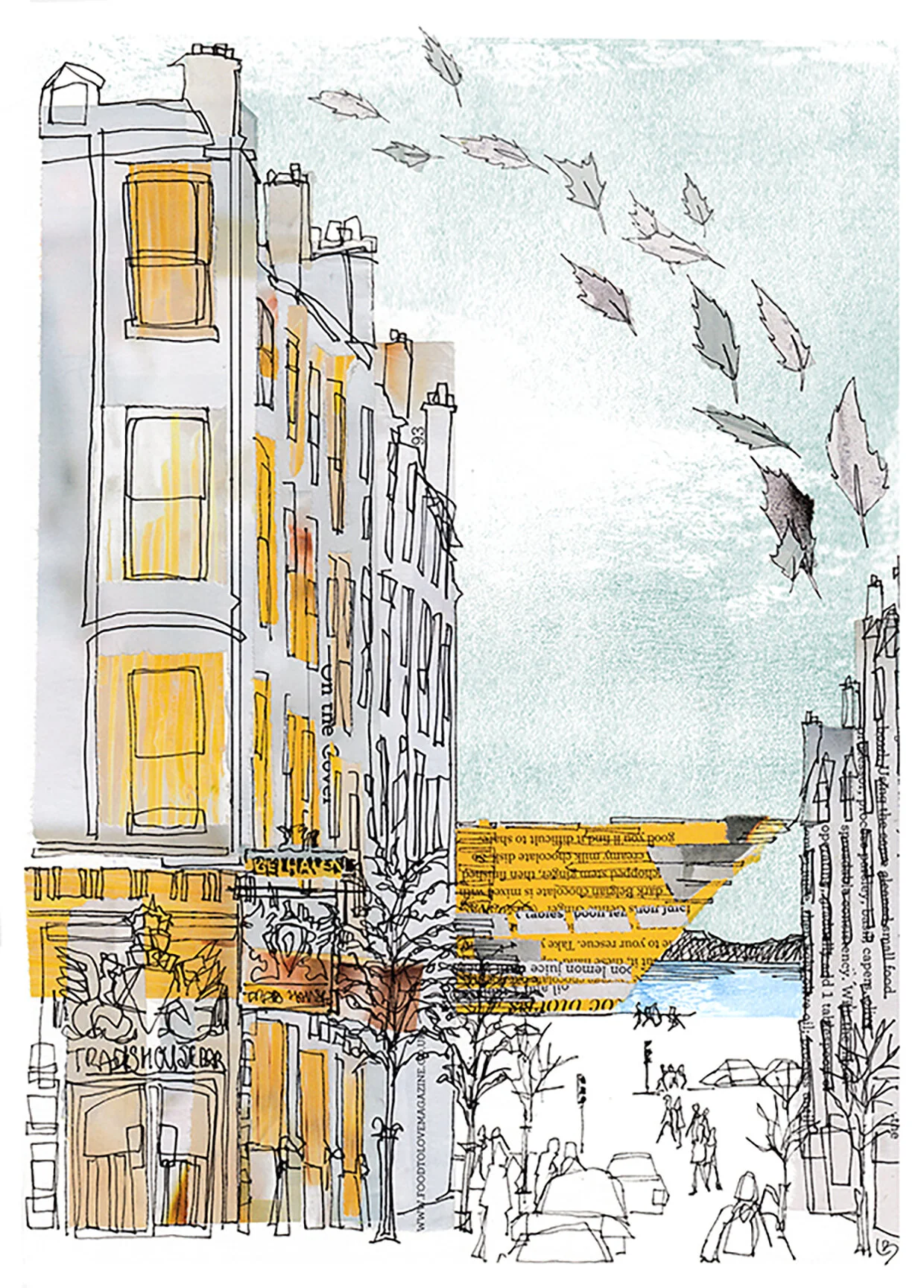 LB 24 Yellow V&A Dundee from Union Street 