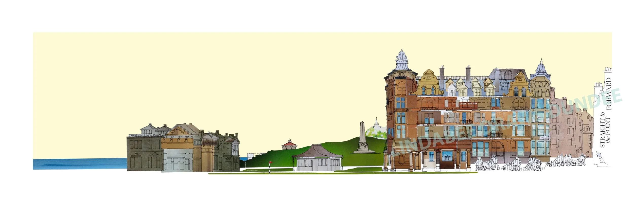 St Andrews Royal & Ancient View on the green.