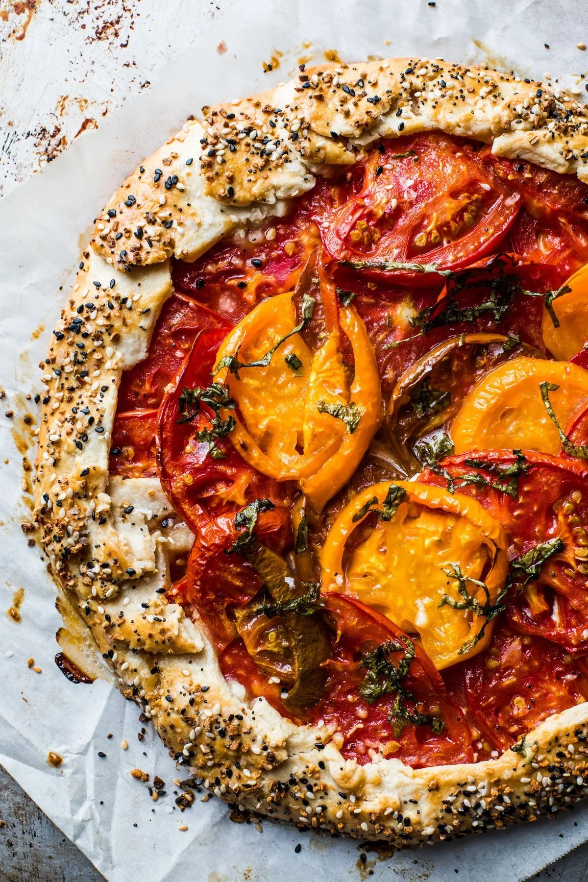 Tarte à la tomate maison, herbes de Provence