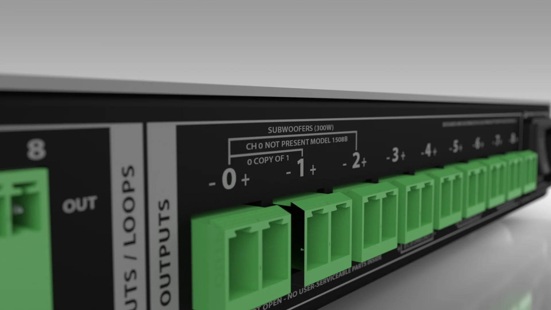 ALC-1809B 9-CHANNEL AMPLIFIED LOUDSPEAKER CONTROLLER - 3 X 300W SUBWOOFER OUTPUTS