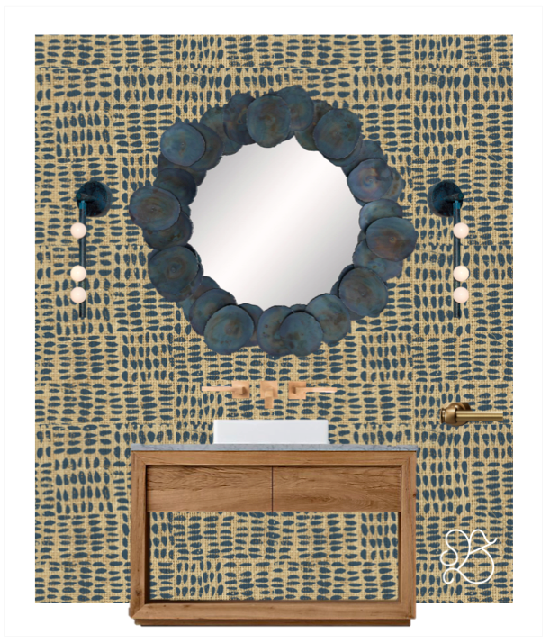 Powder Room Design Scheme by Born on Bowery