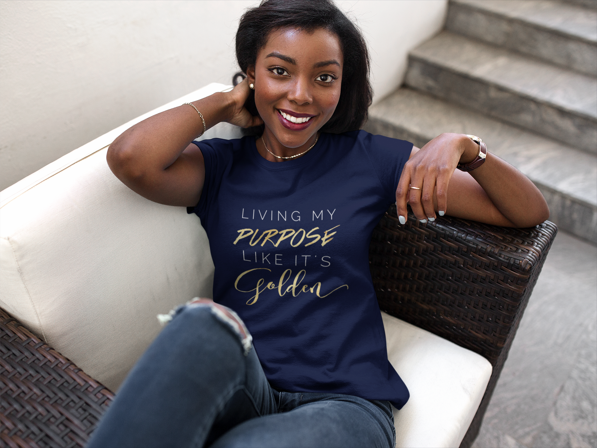 beautiful-young-girl-wearing-a-round-neck-tee-mockup-while-lying-on-a-sofa-a16059.png
