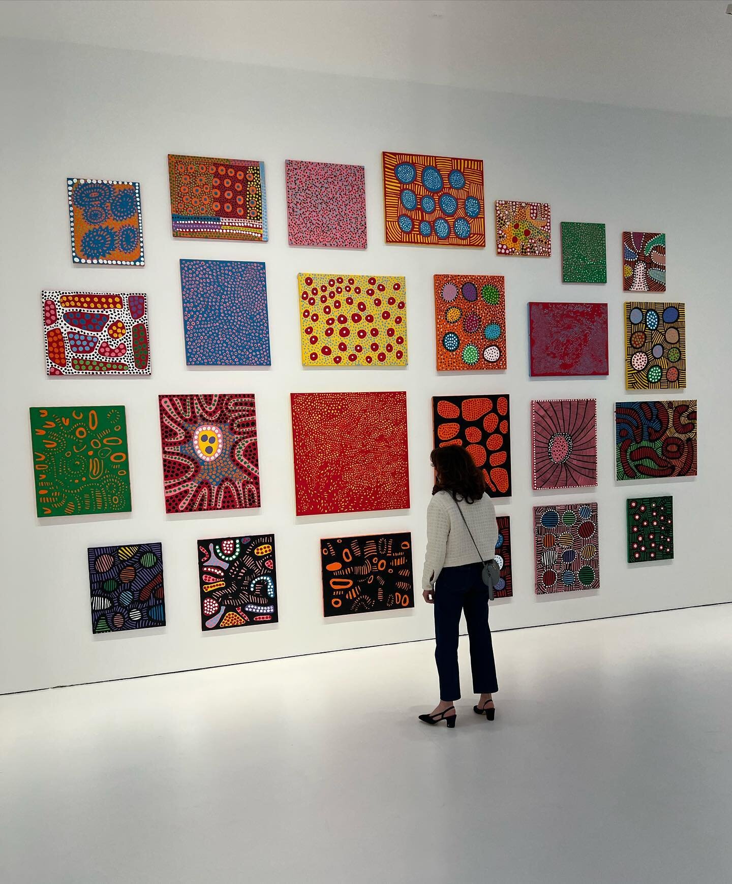 Ugh I'm such a broken record! I can't help myself from connecting with Kusama, even after all the relentless LVMH hype, which was fun for a hot second, but total overkill. This show is the palette cleanser I needed. Kusama's late stage career is brav