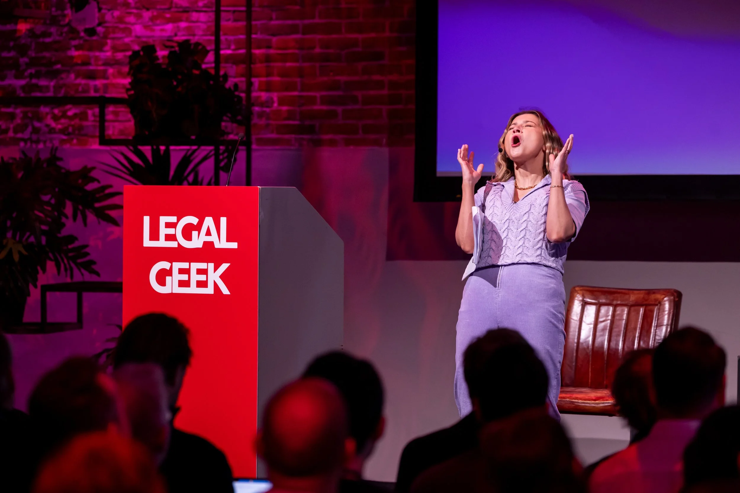 Kathryn B Wilson hosting Legal Geek Amsterdam April 2026