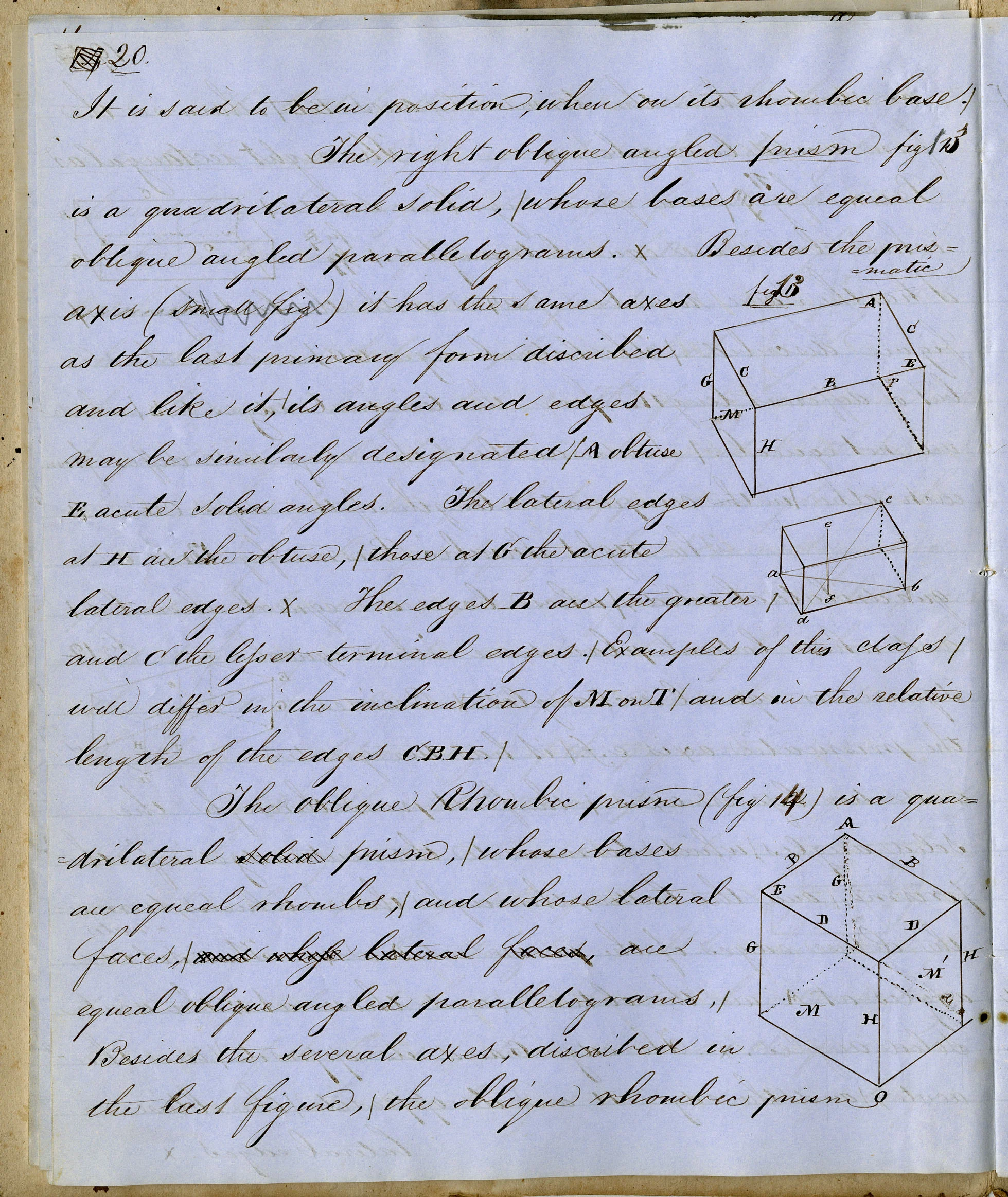 Excerpt from F67, one of Wagner’s lectures on mineral forms.