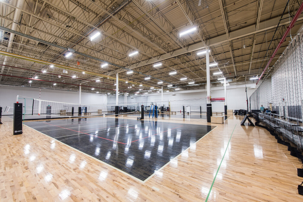 Large fitness and recreation centre with volleyball net (Copy)