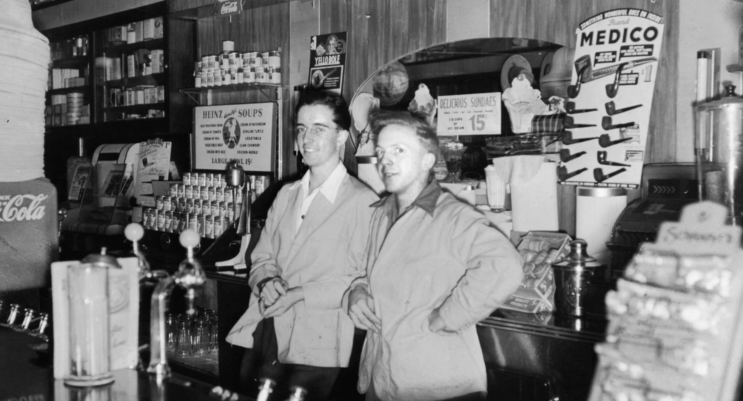 Charlie at Howe's Drug Store