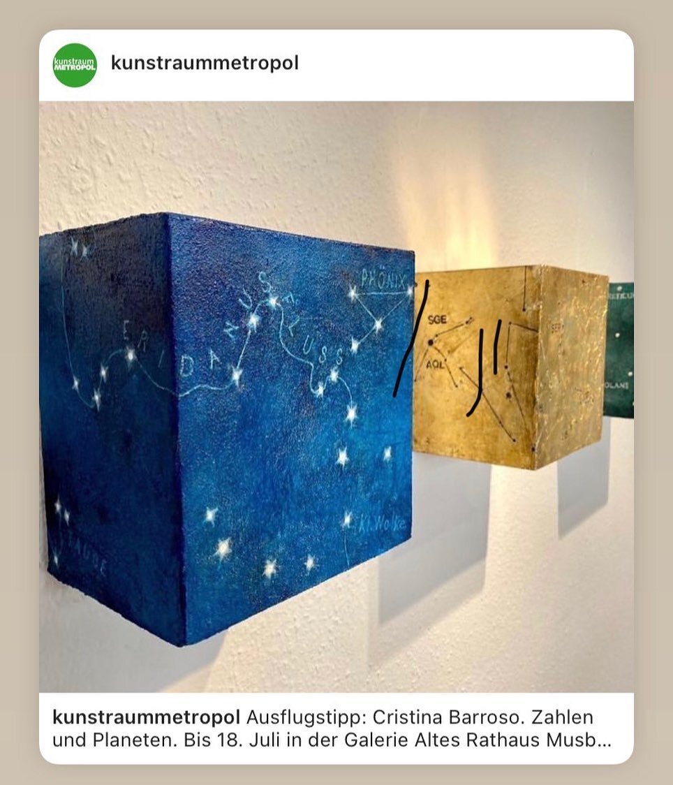 Solo exhibition @ Galerie Altes Rathaus Musberg, Finissage July 18 @ 11 am @kunstraummetropol 
#cristinabarroso #contemporarypainting #ausstelungen #finissage