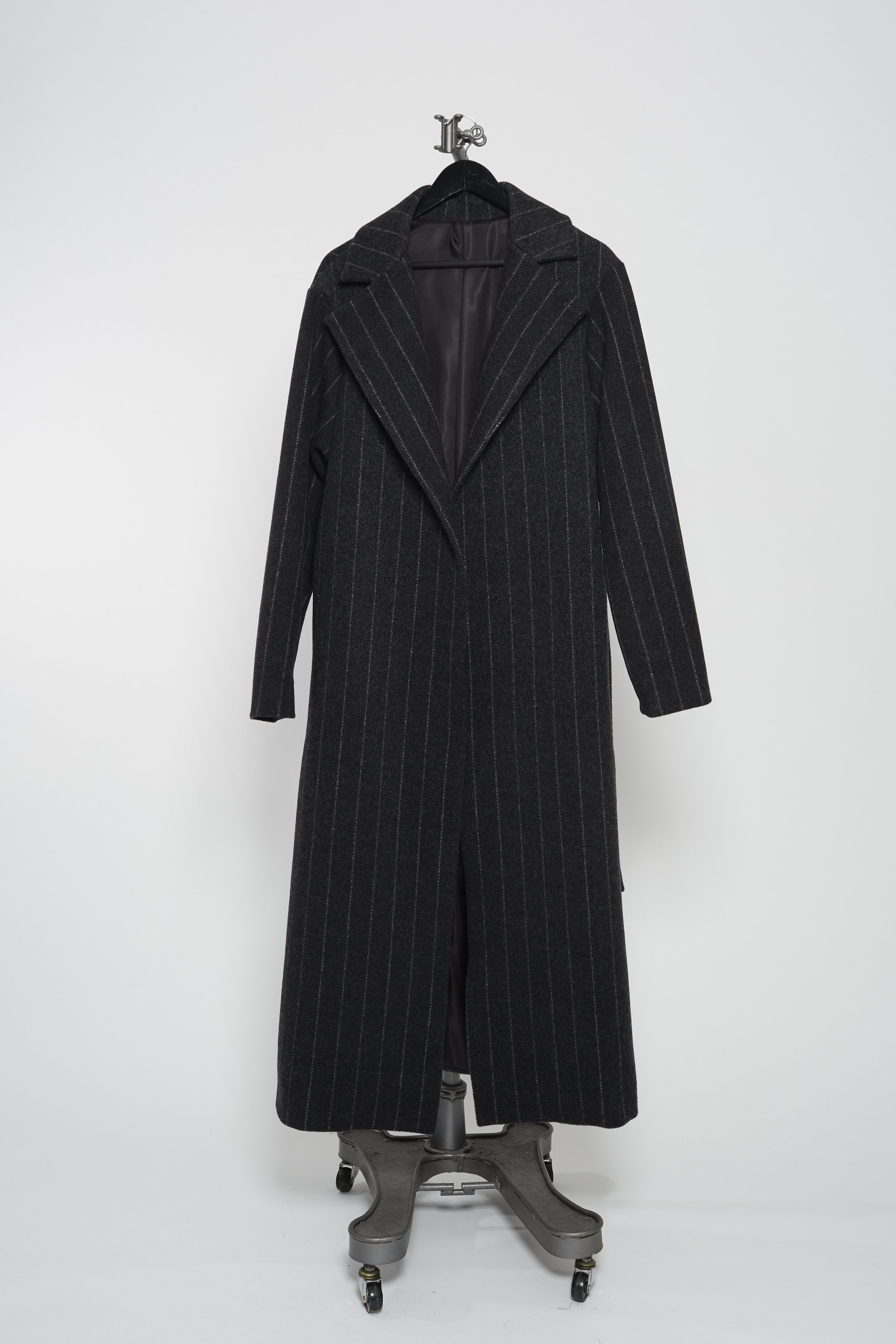 Charcoal Pinstripe Coat