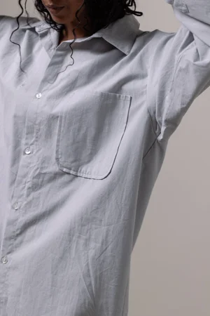 office shirt - light aqua (red turnip dyed) — William Frederick