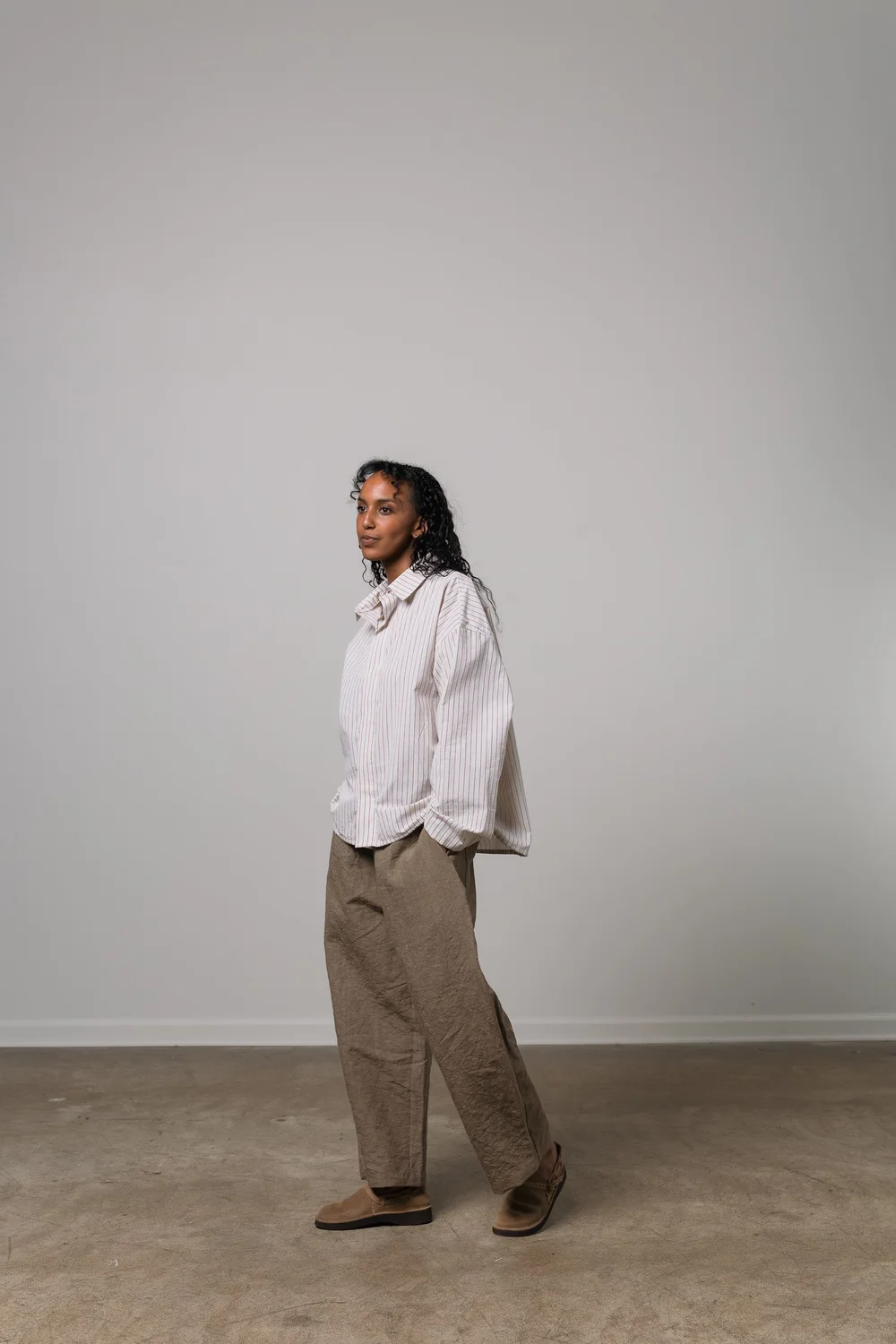 cafe shirt - tomato stripe — William Frederick