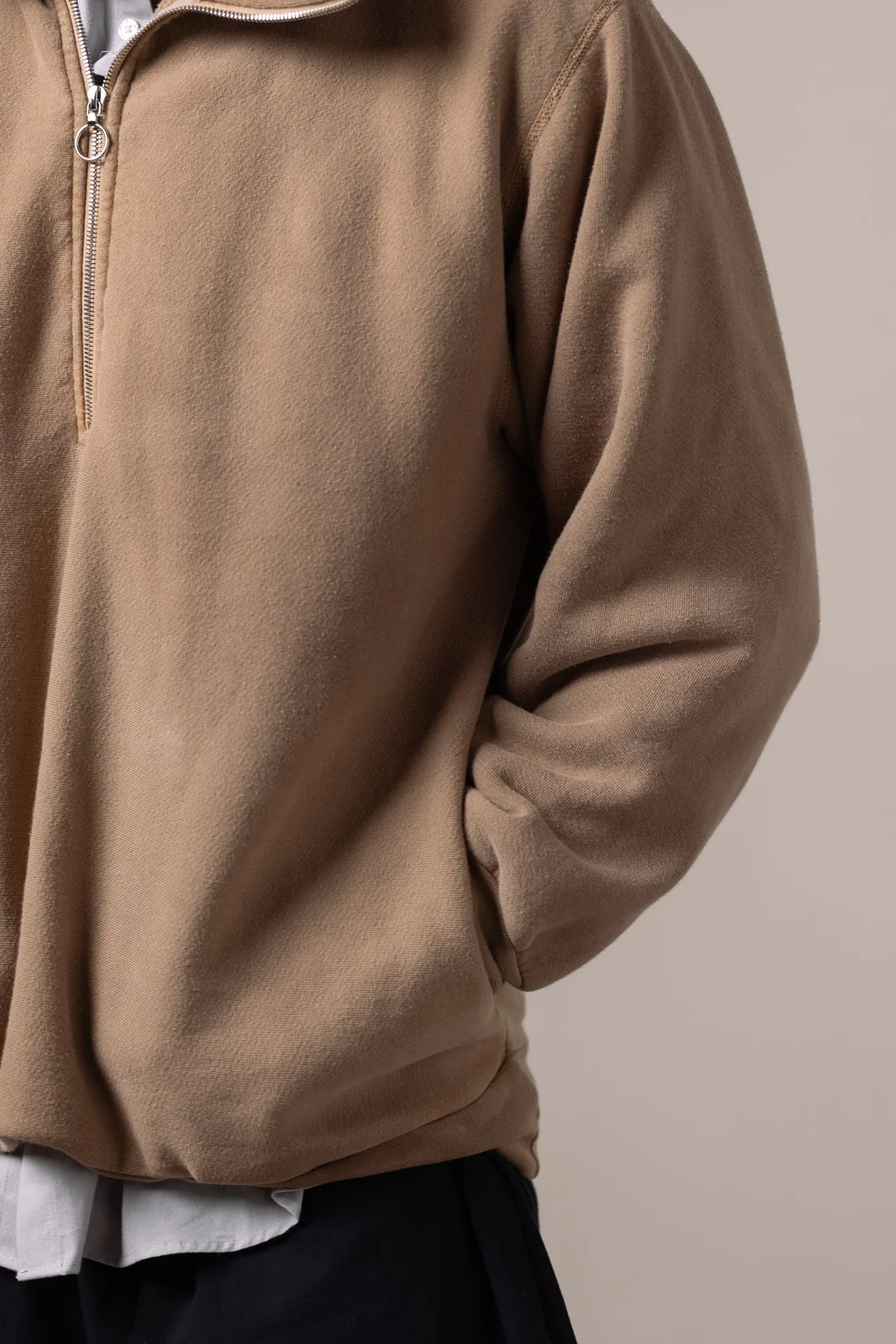 airport half zip - military tan — William Frederick