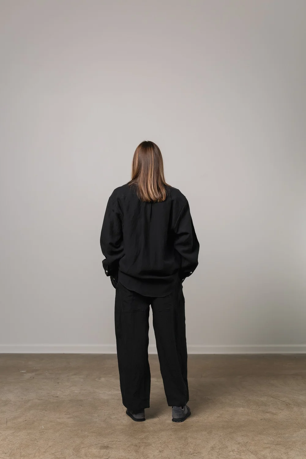 office shirt - black linen — William Frederick