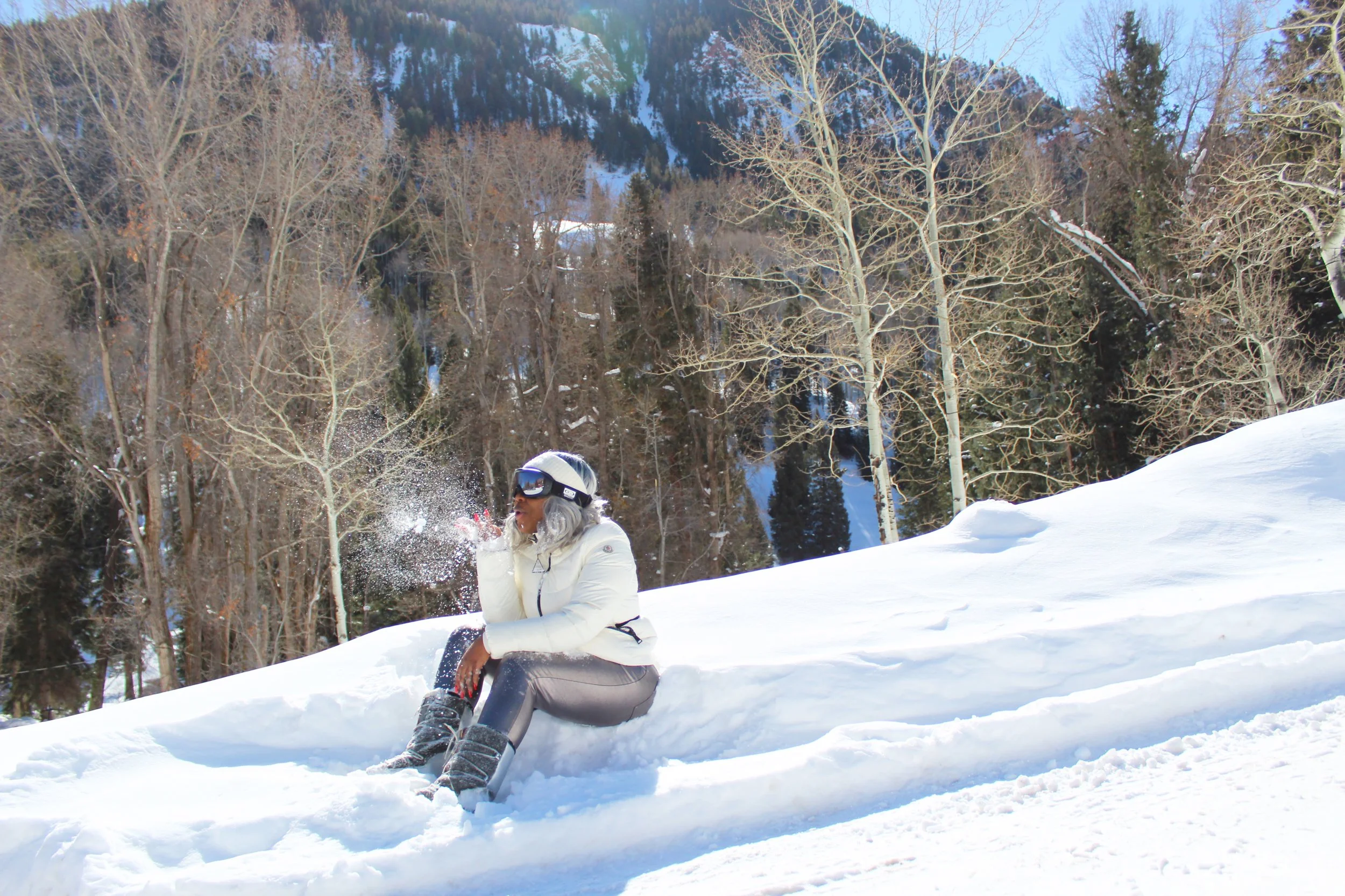 That's me blowing away my funds in Aspen