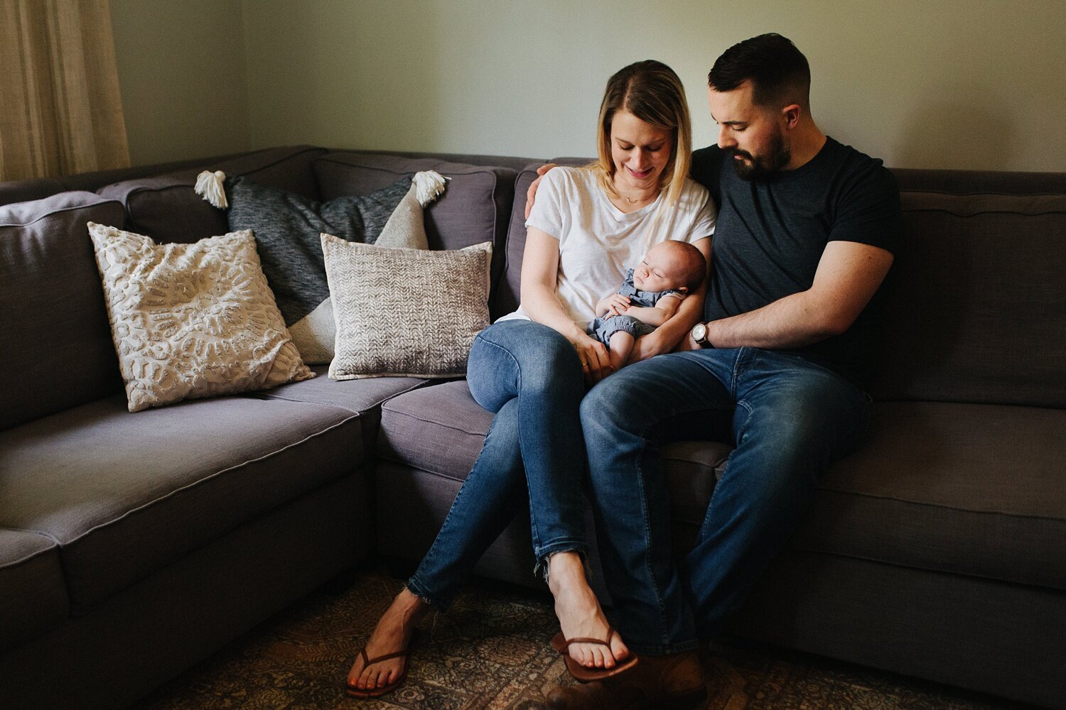 newborn, home, family, photography