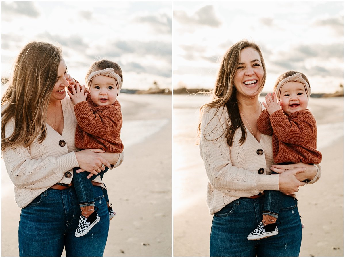 fall new jersey beach family photo session