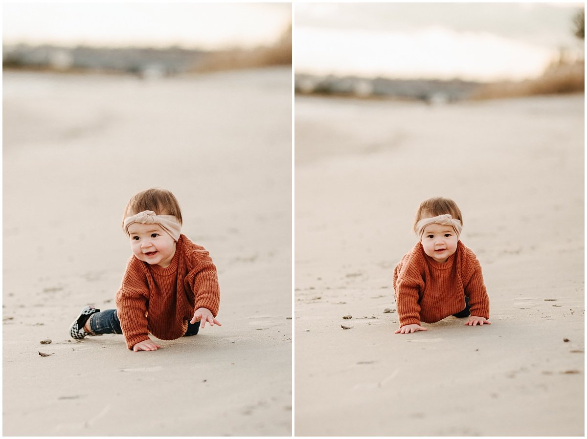 fall new jersey beach family photo session