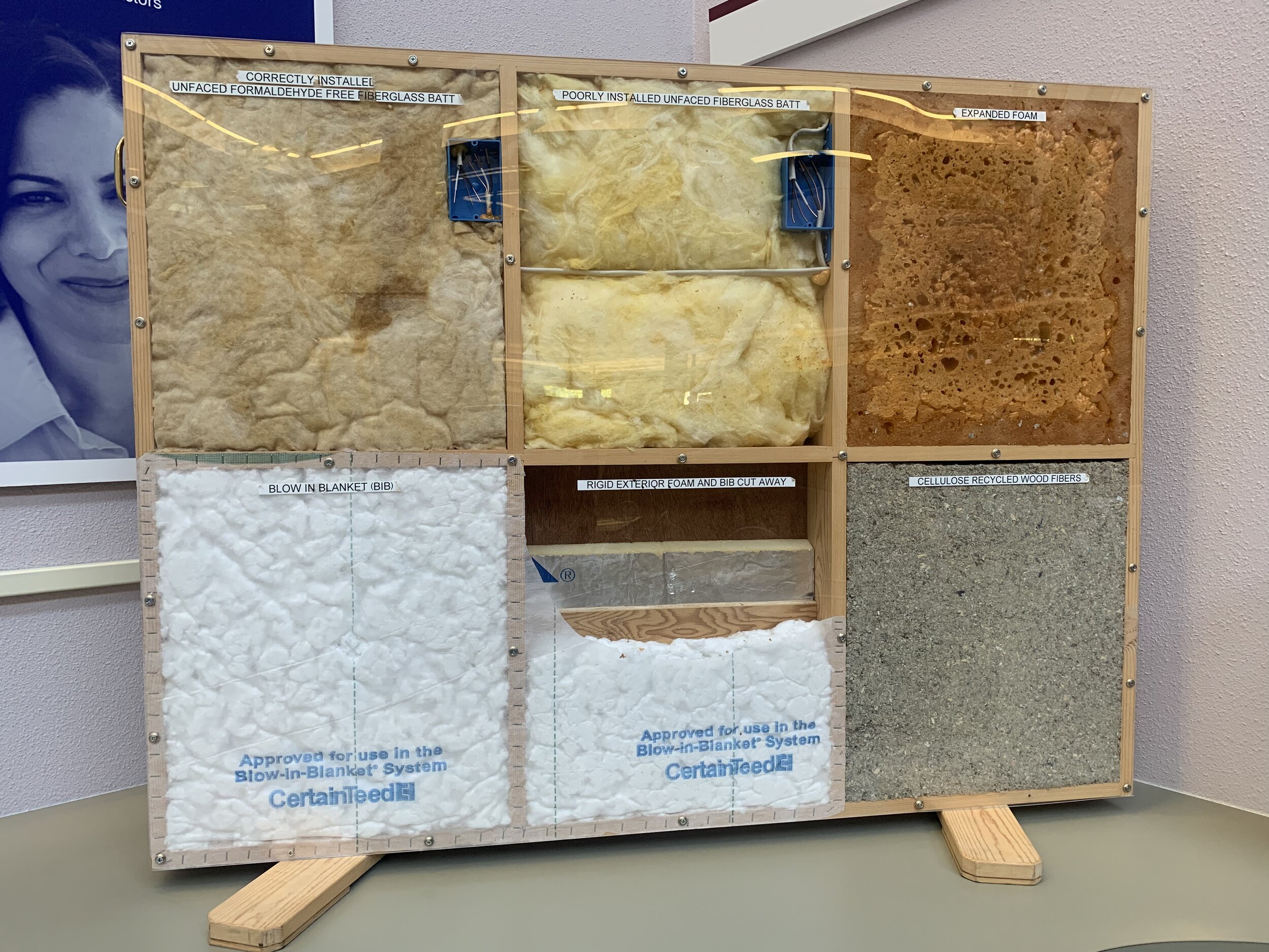 Eugene Water &amp; Electric Board displays different types of insulation