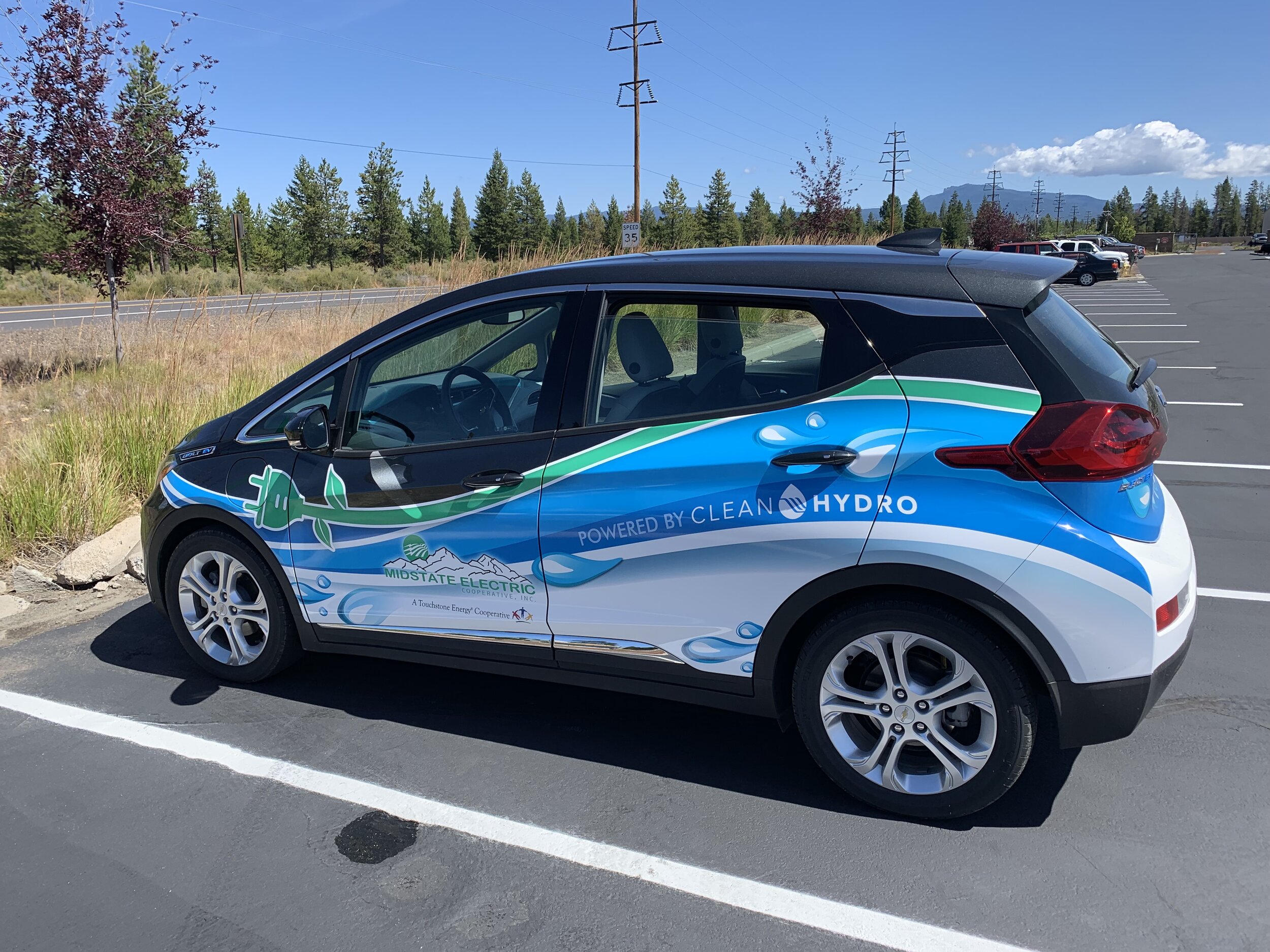 Midstate Electric Co-op's fleet includes this all-electric Chevy Bolt
