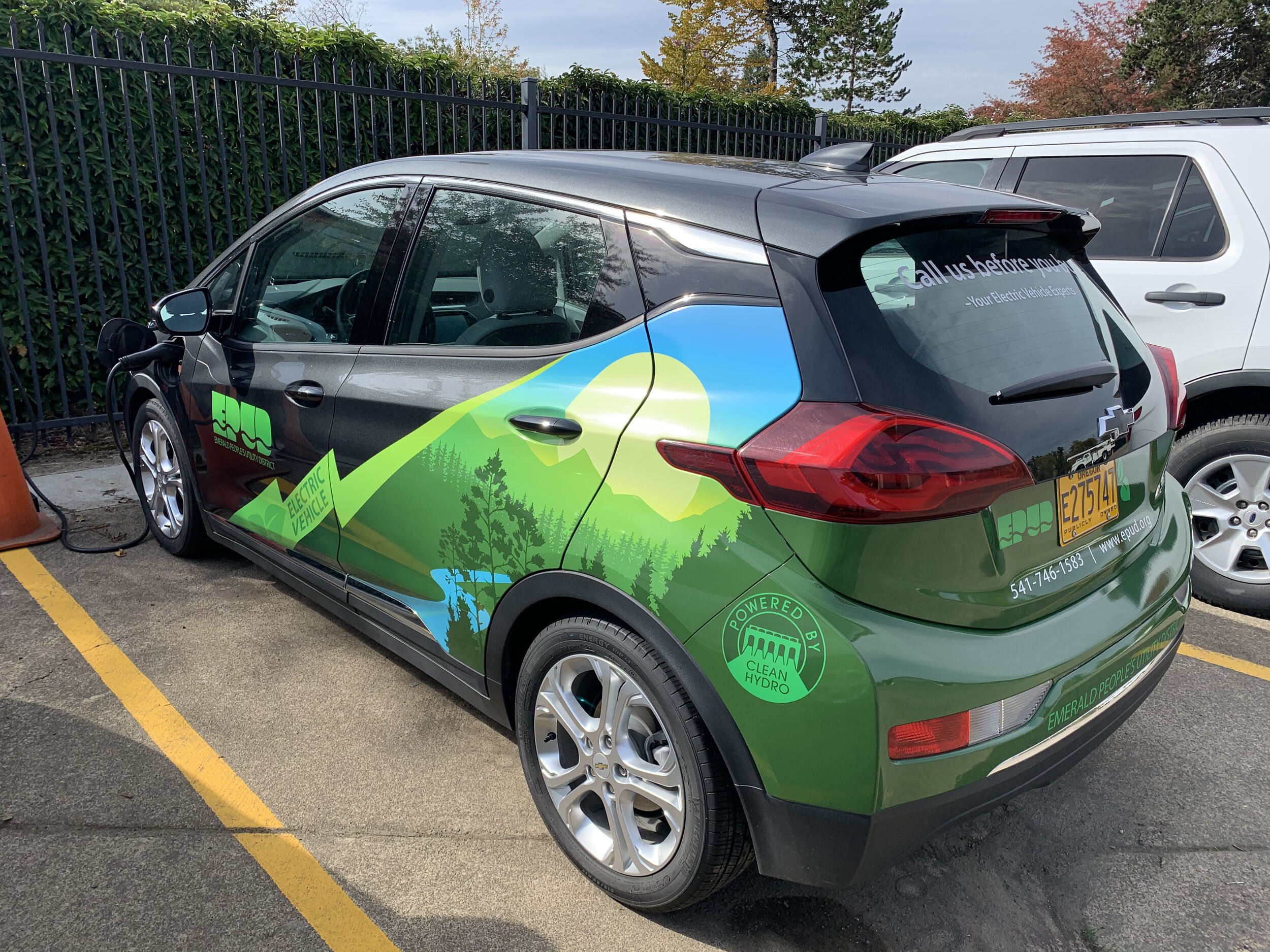 Emerald PUD's fleet includes all-electric Chevy Bolts