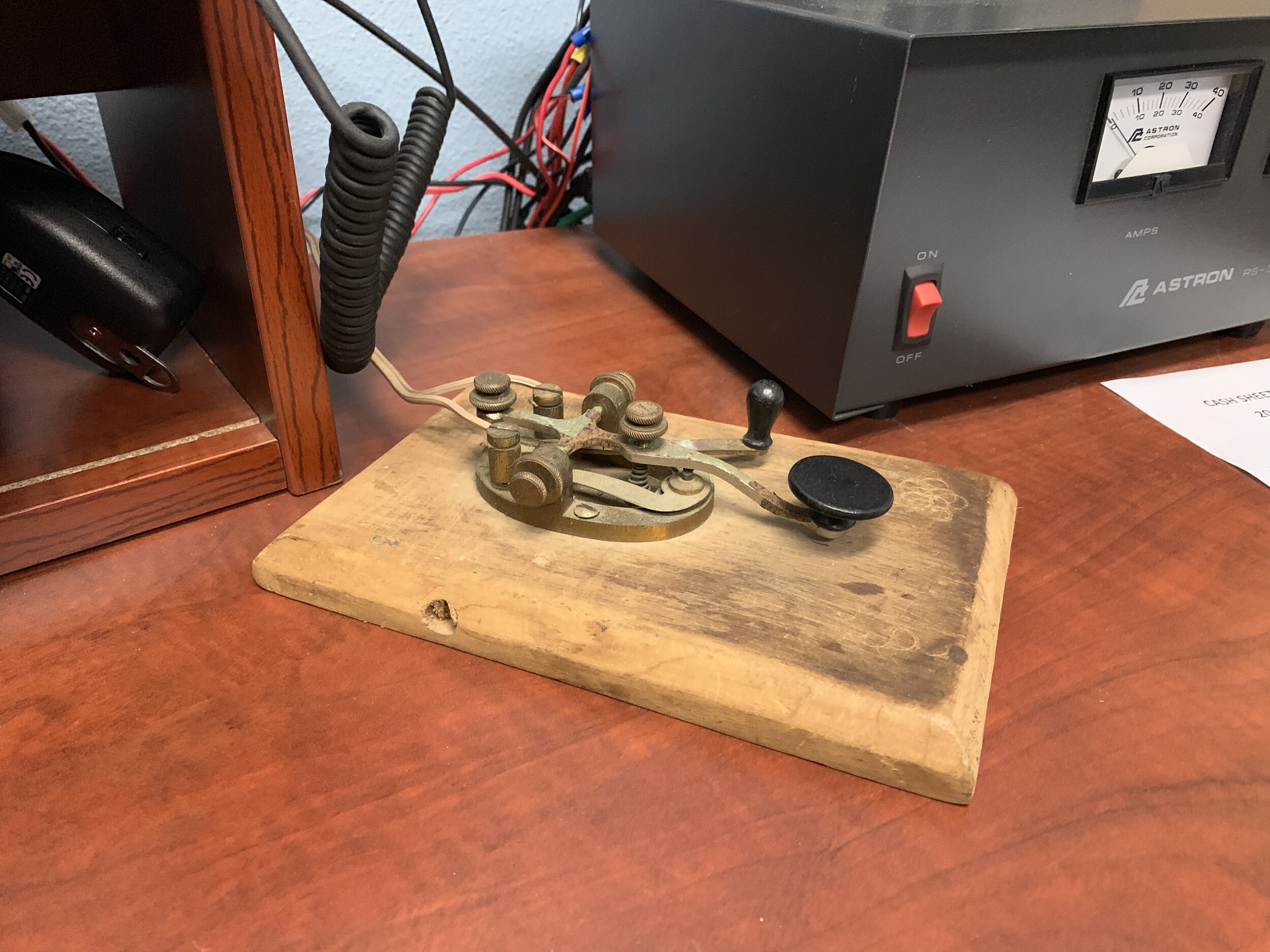 West Oregon Electric Co-op shows off an old Morse Code transmitter