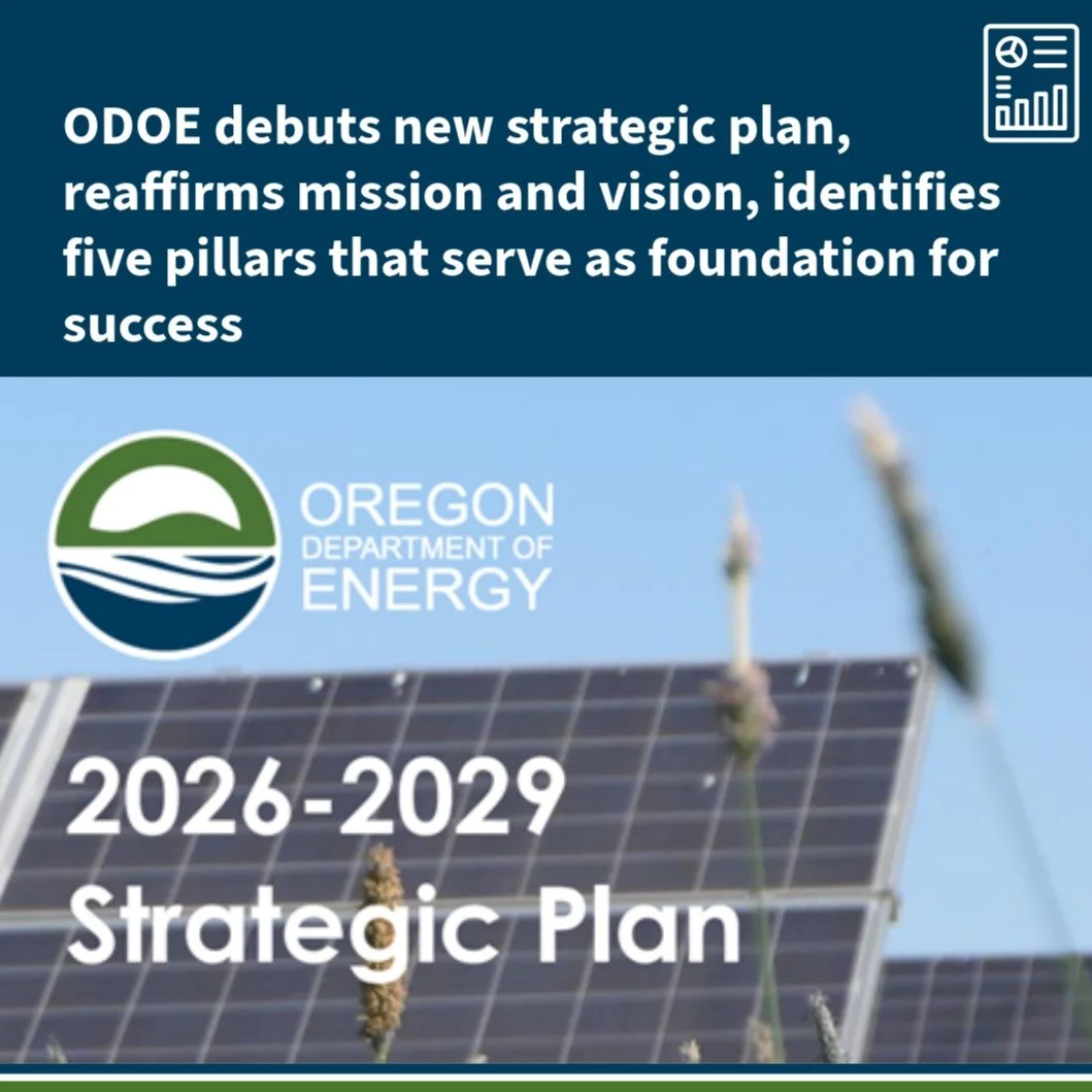 ICYMI: Our April #newsletter is out now! Scroll through to see our recent happenings, including a new strategic plan, an update on the Oregon home energy rebate programs, and 2026 Oregon Prepared Conference. 

Full newsletter link in bio.