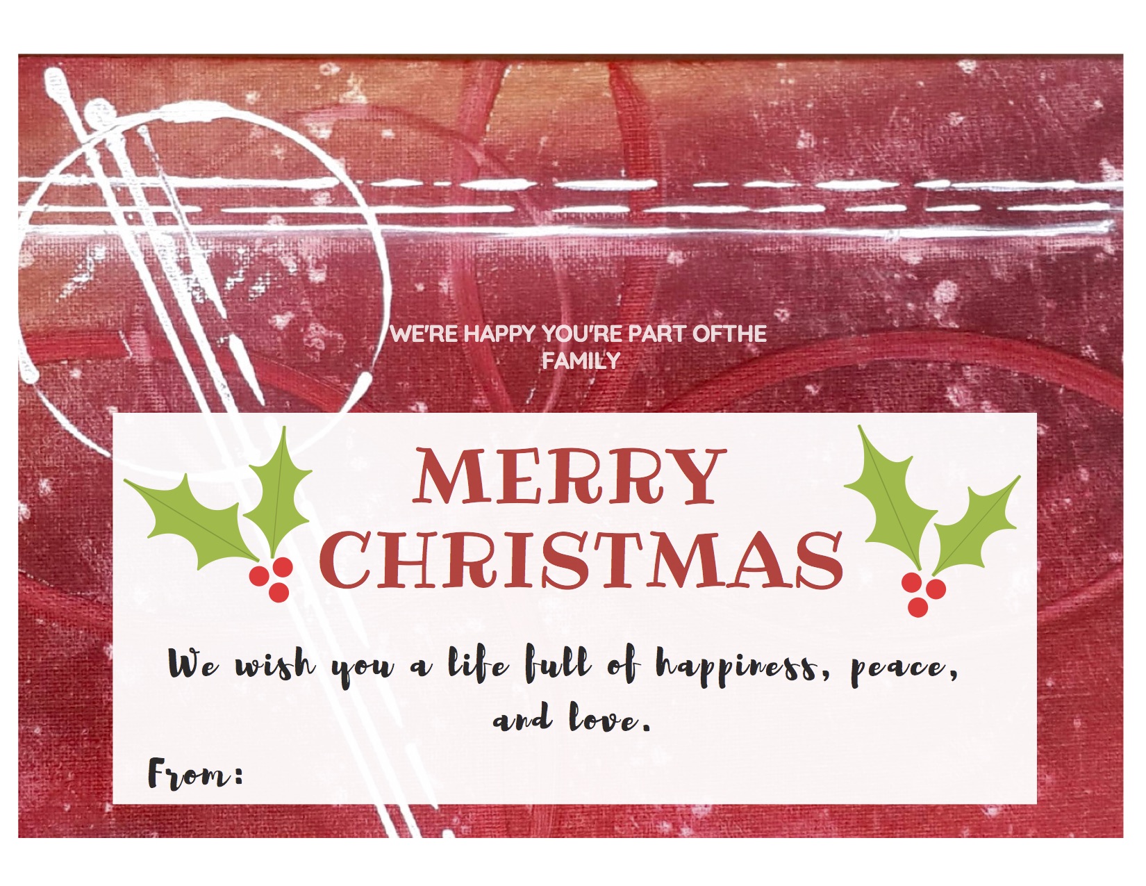 FREE Printable Christmas Card