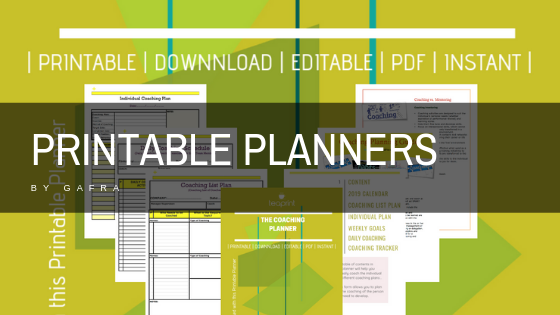 PRINTABLE PLANNERS